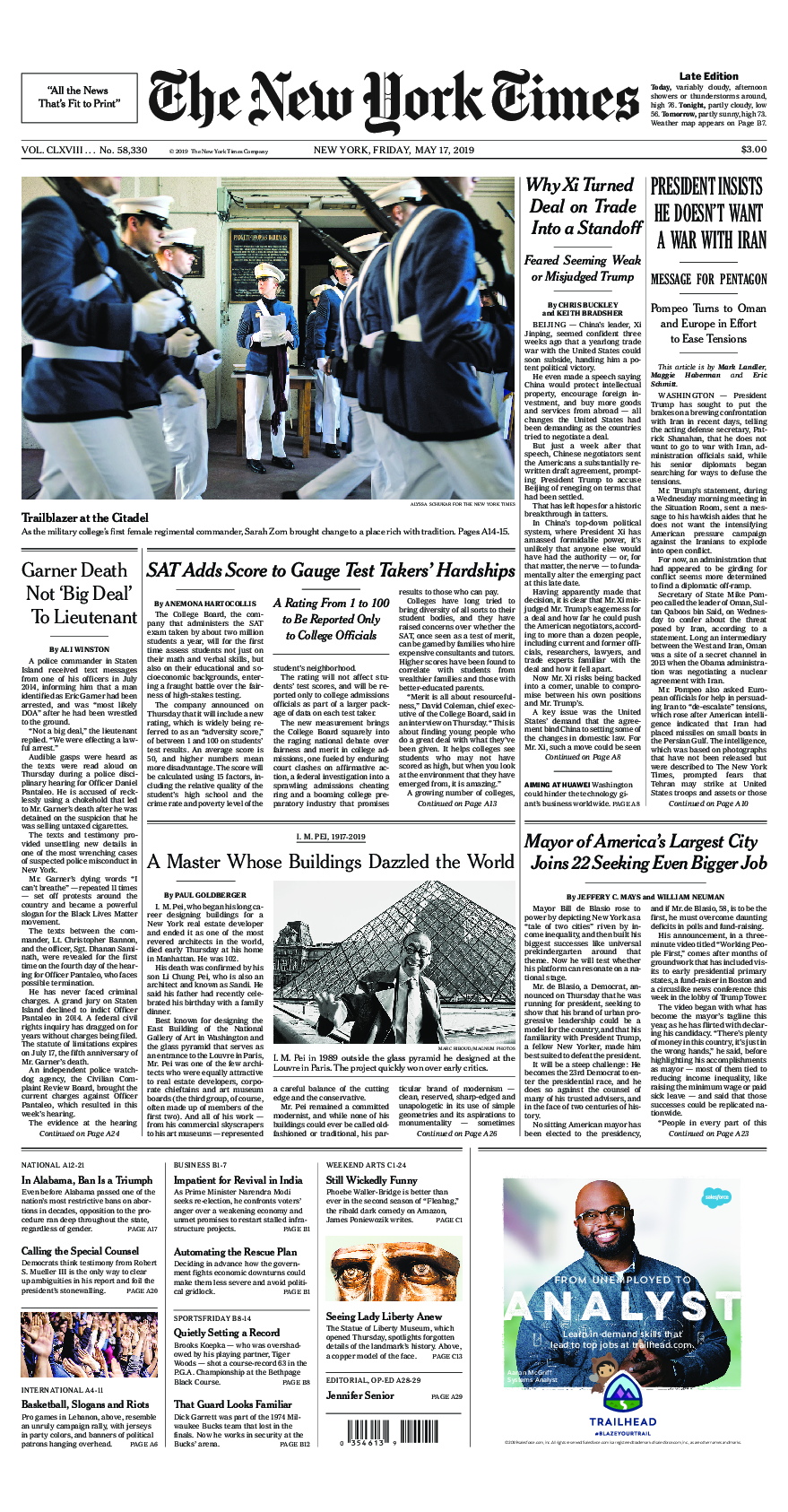 Prima-pagina-New-York-Times-del-2019-05-17