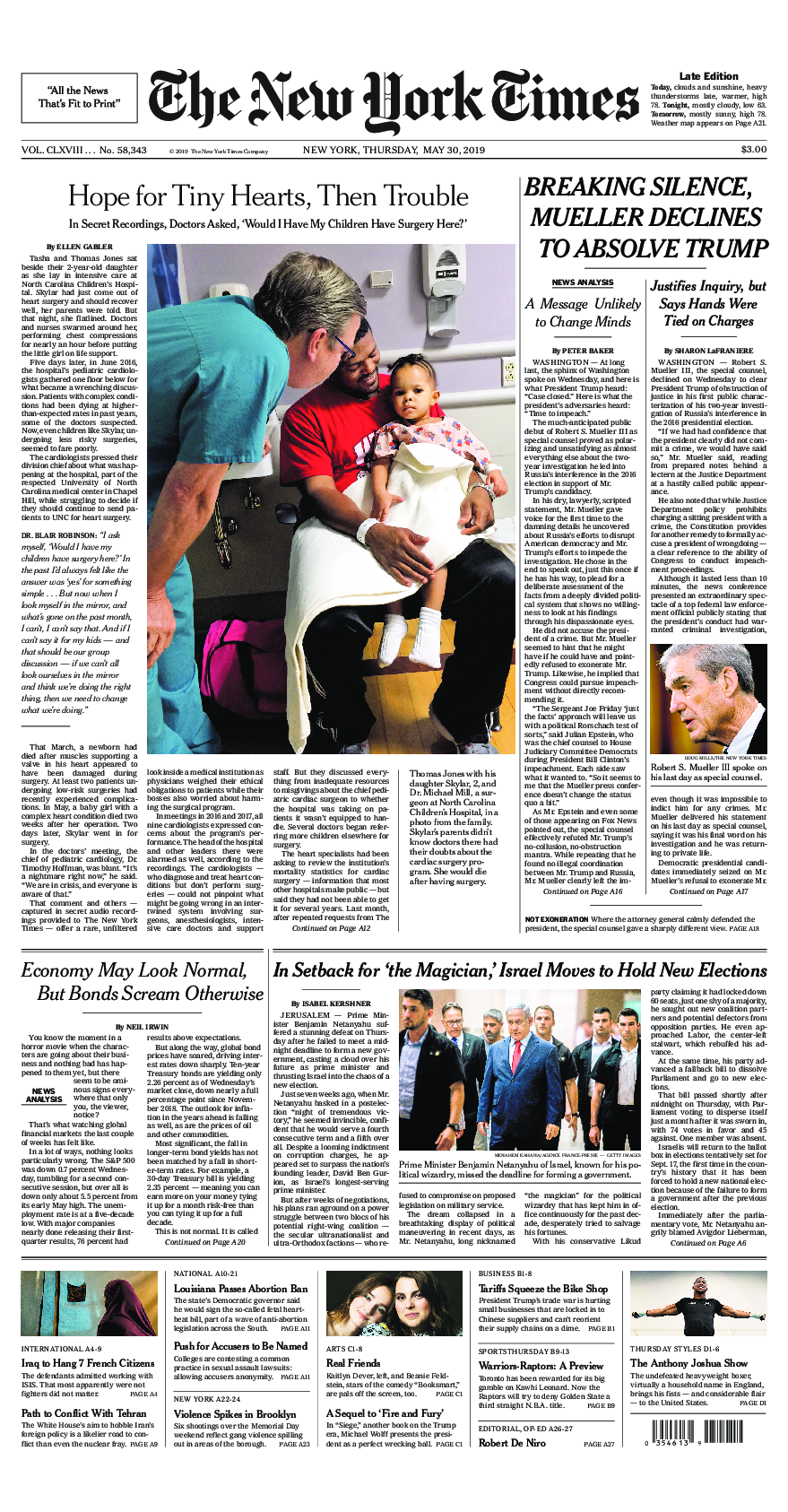 Prima-pagina-New-York-Times-del-2019-05-30