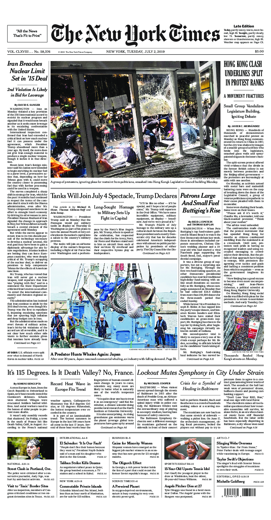 Prima-pagina-New-York-Times-del-2019-07-02