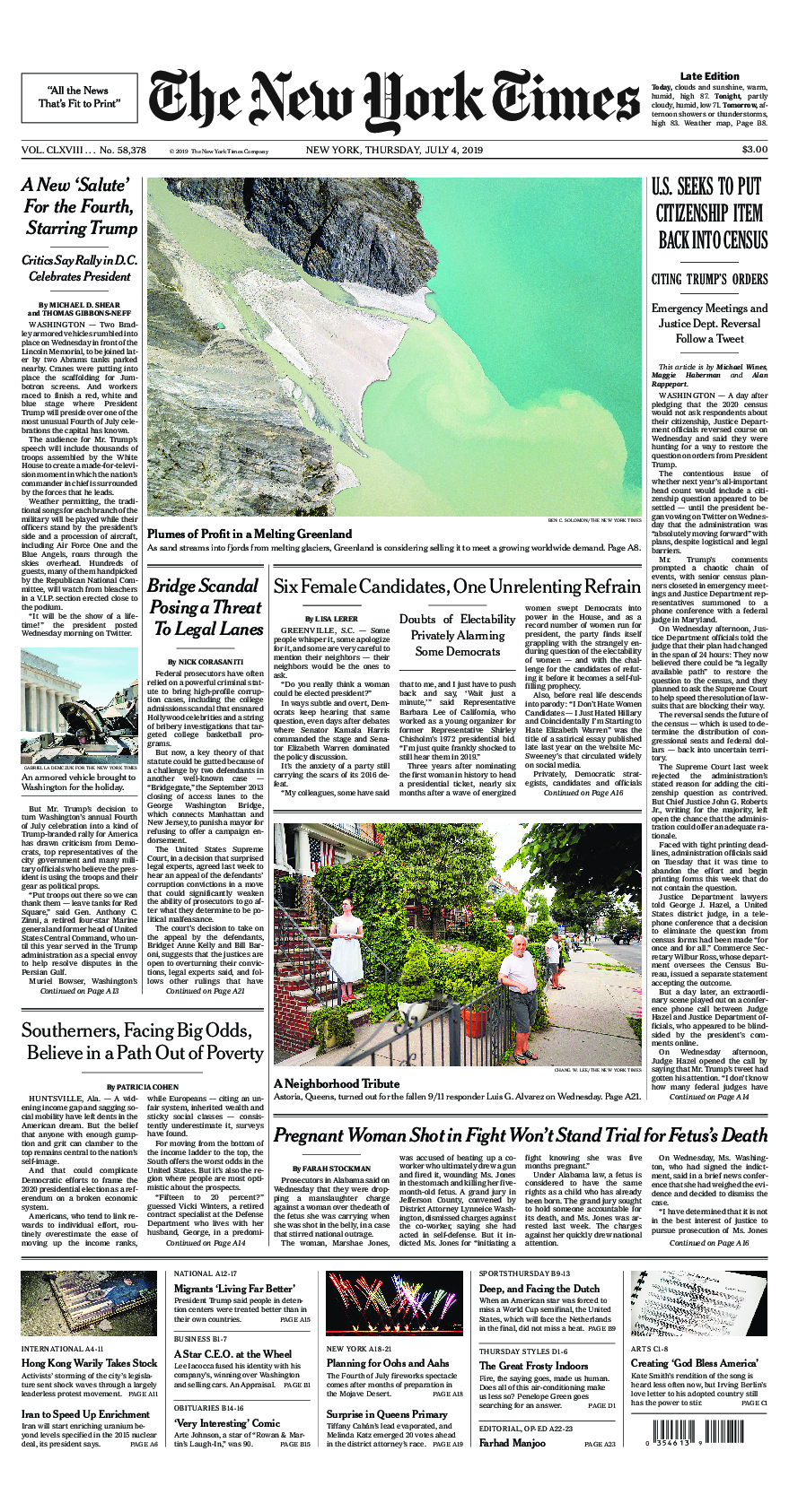 Prima-pagina-New-York-Times-del-2019-07-04