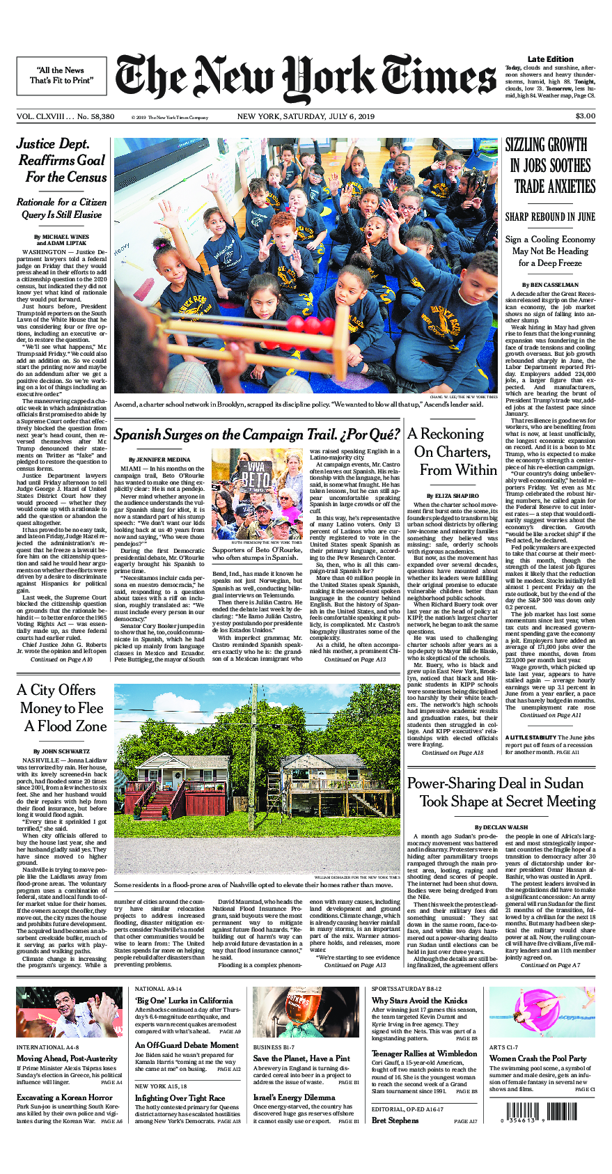 Prima-pagina-New-York-Times-del-2019-07-06