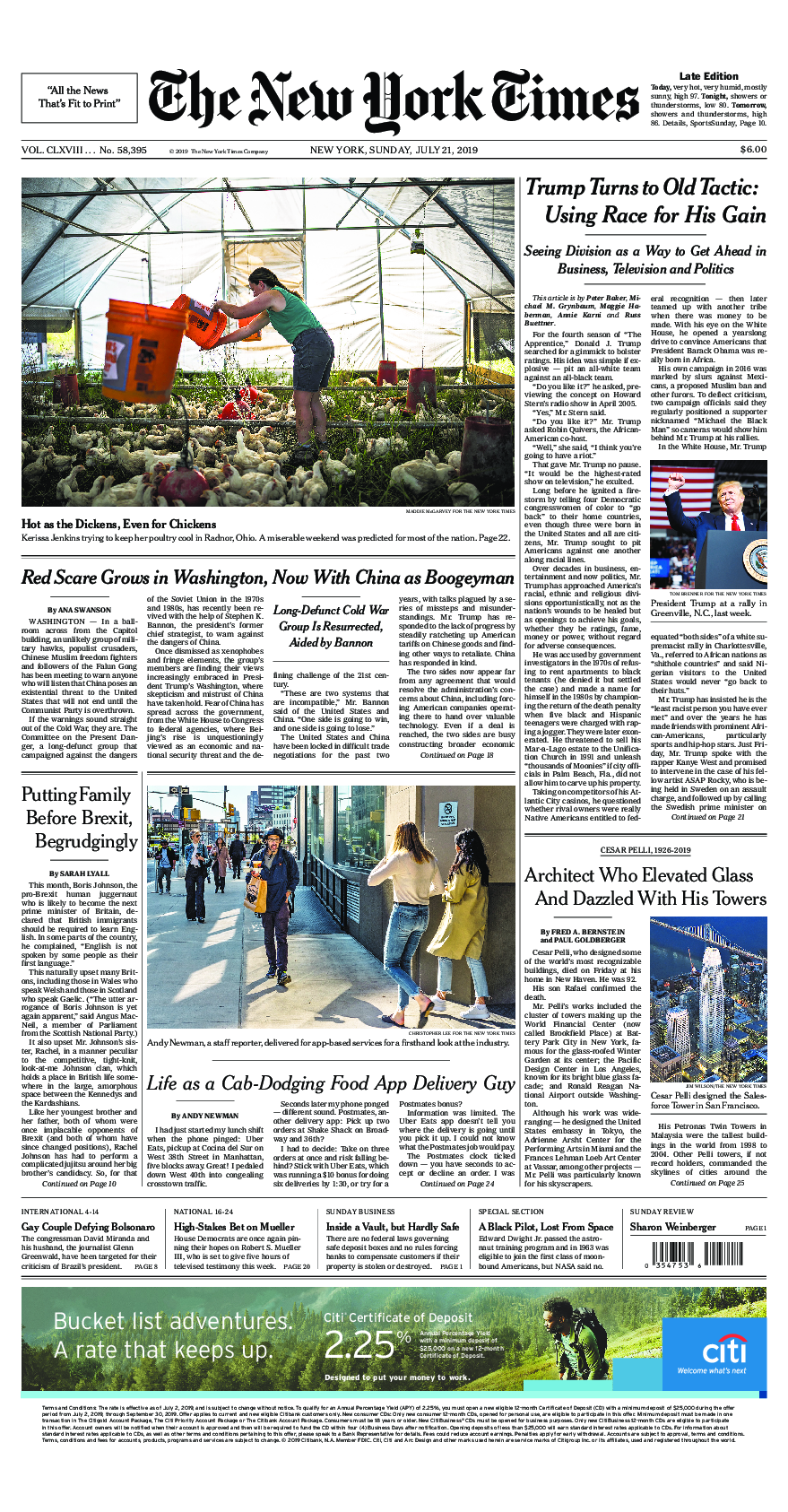 Prima-pagina-New-York-Times-del-2019-07-21