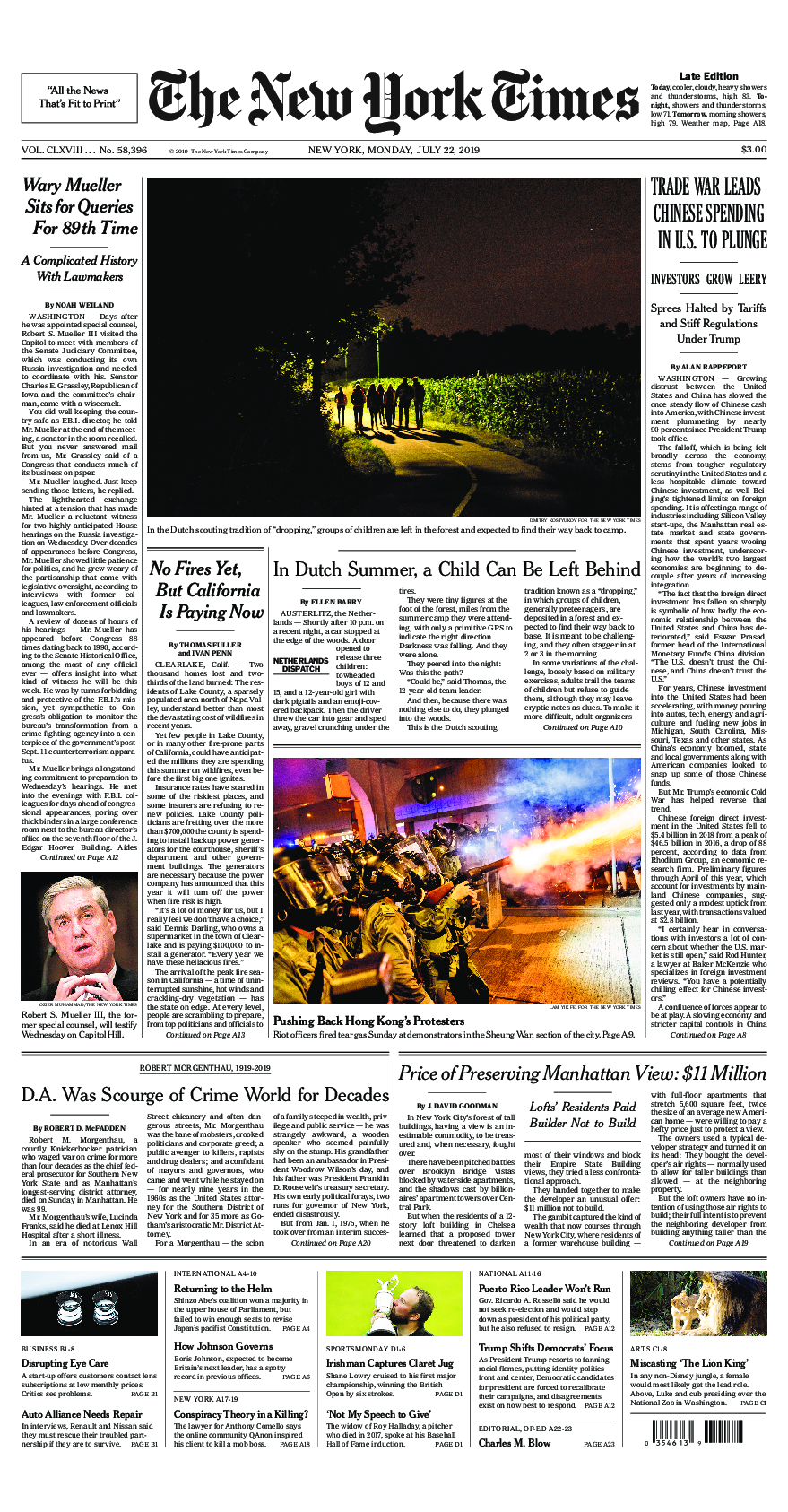 Prima-pagina-New-York-Times-del-2019-07-22