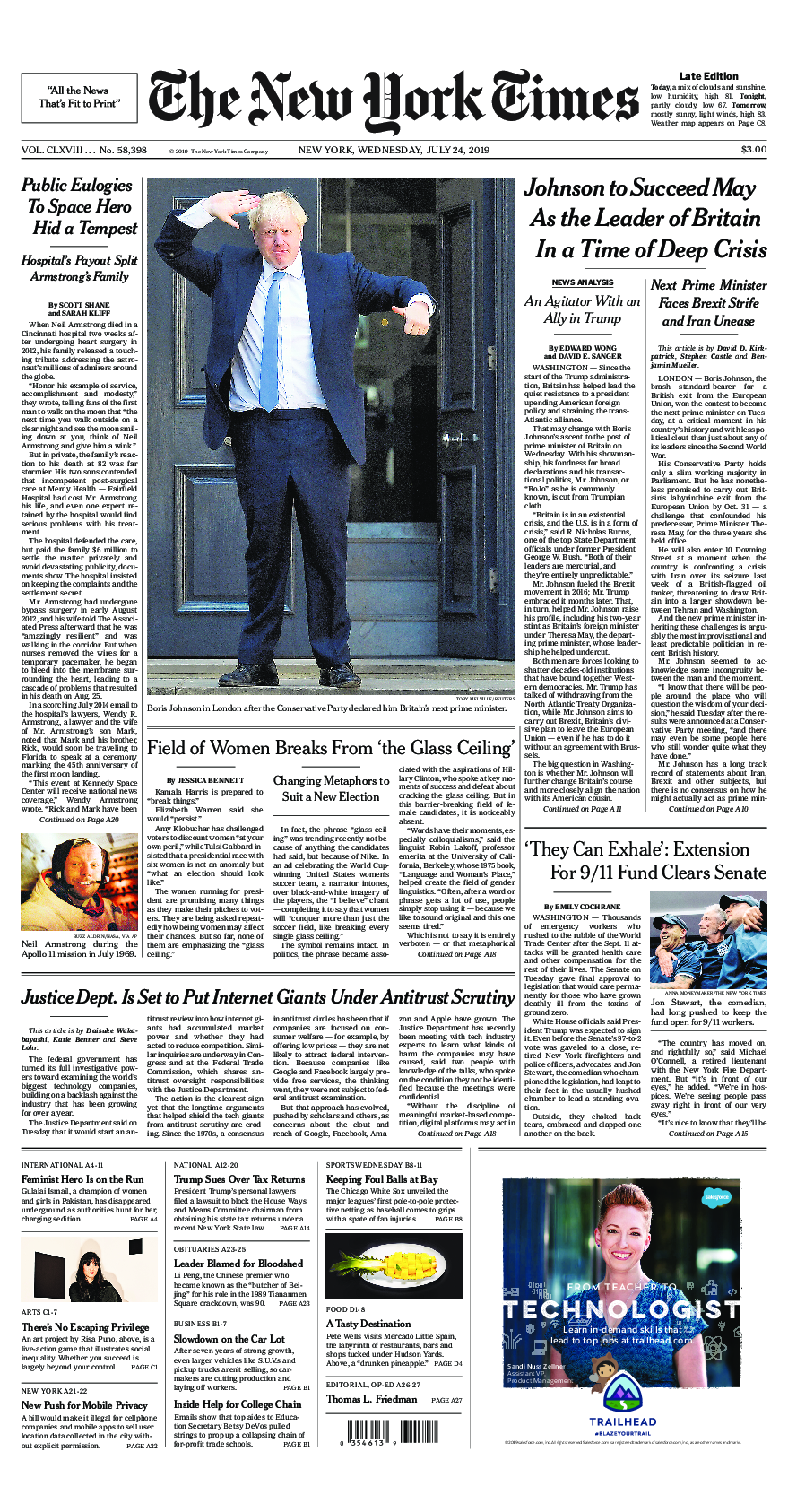 Prima-pagina-New-York-Times-del-2019-07-24