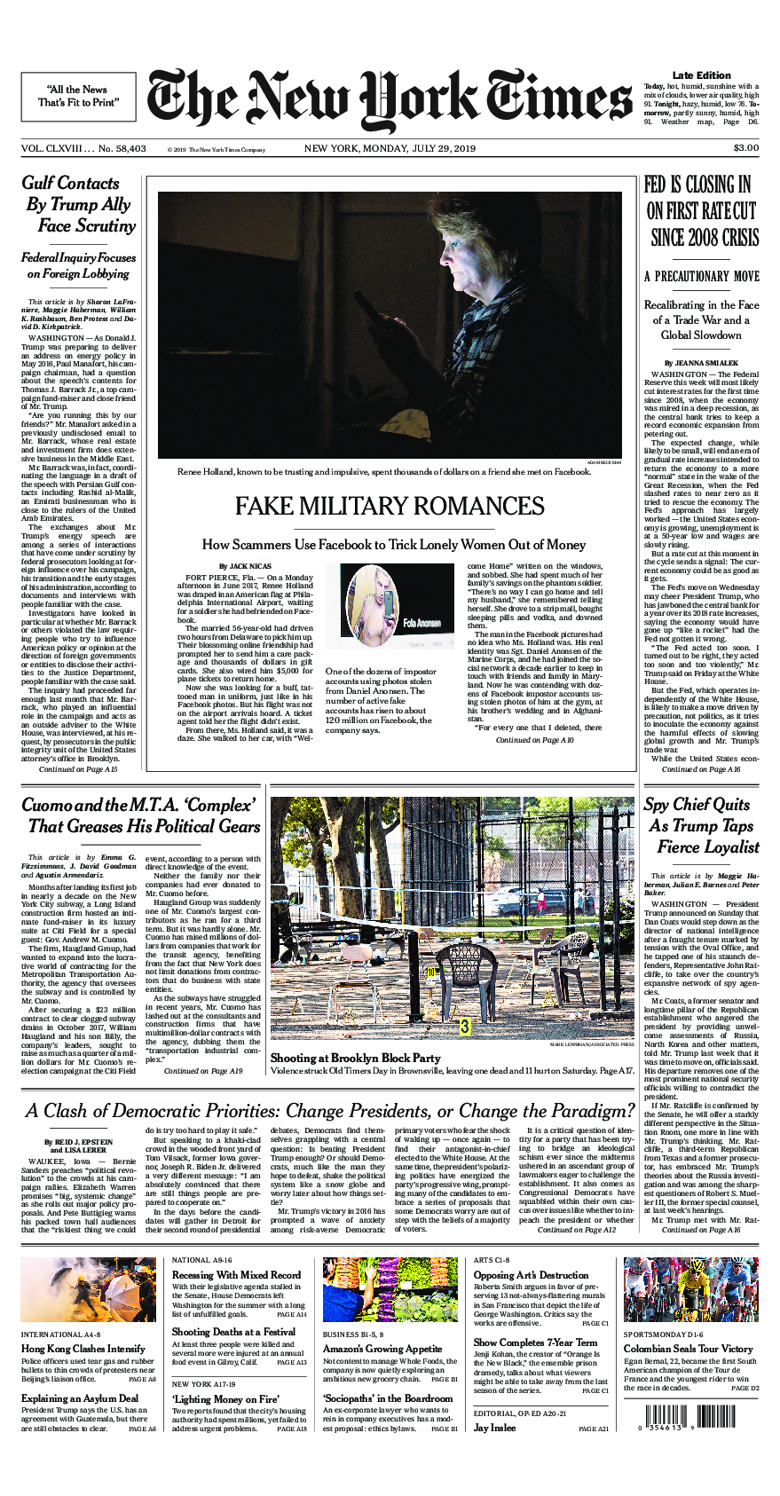 Prima-pagina-New-York-Times-del-2019-07-29