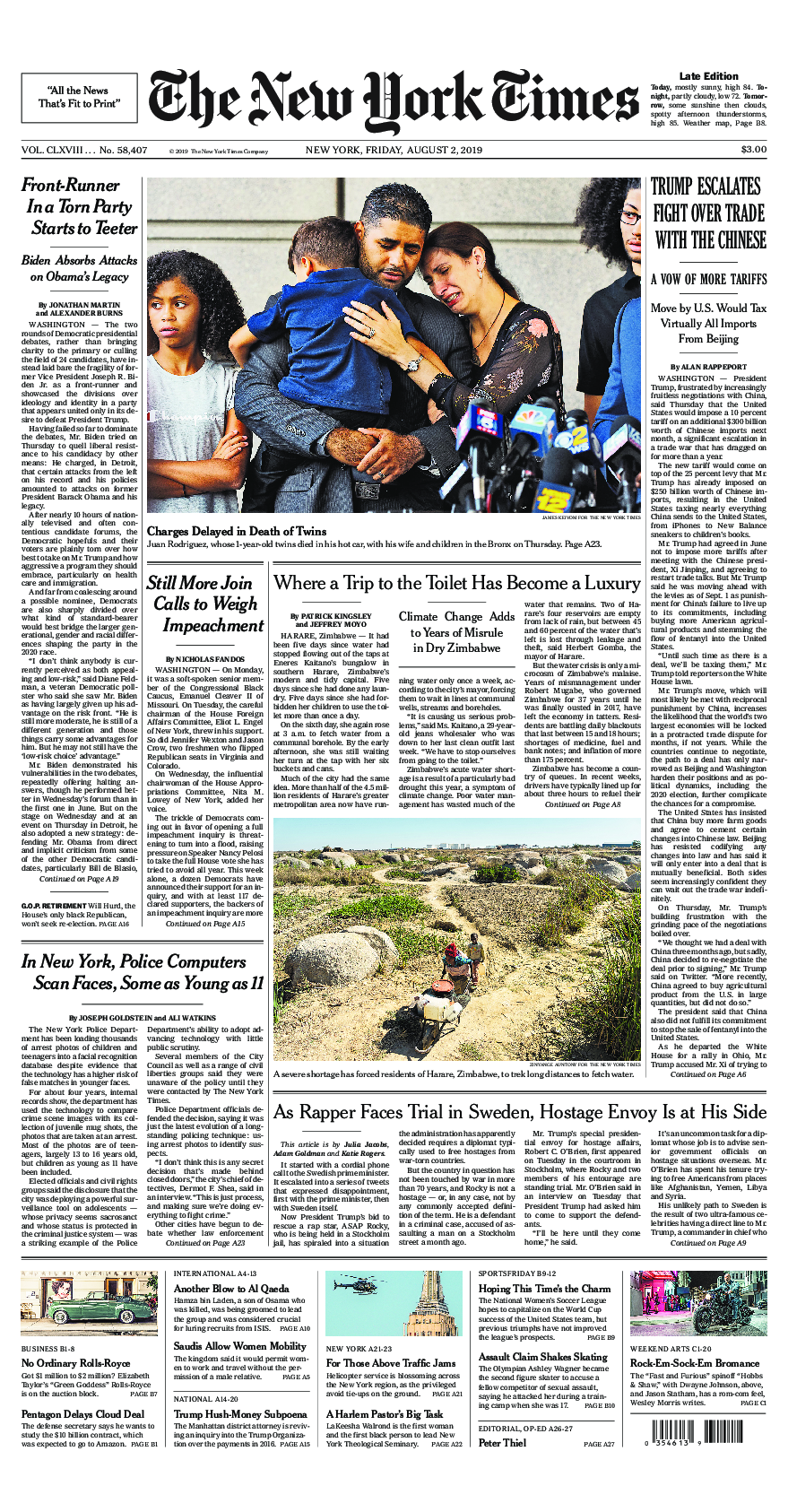 Prima-pagina-New-York-Times-del-2019-08-02