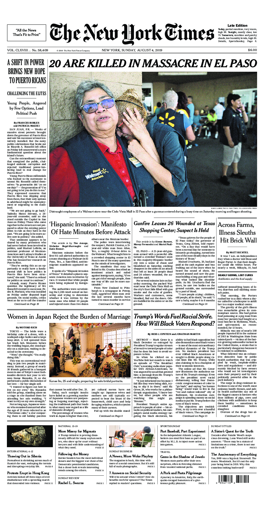 Prima-pagina-New-York-Times-del-2019-08-04