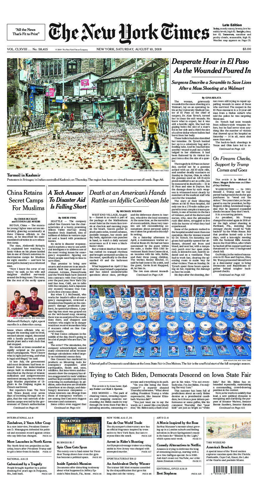 Prima-pagina-New-York-Times-del-2019-08-10