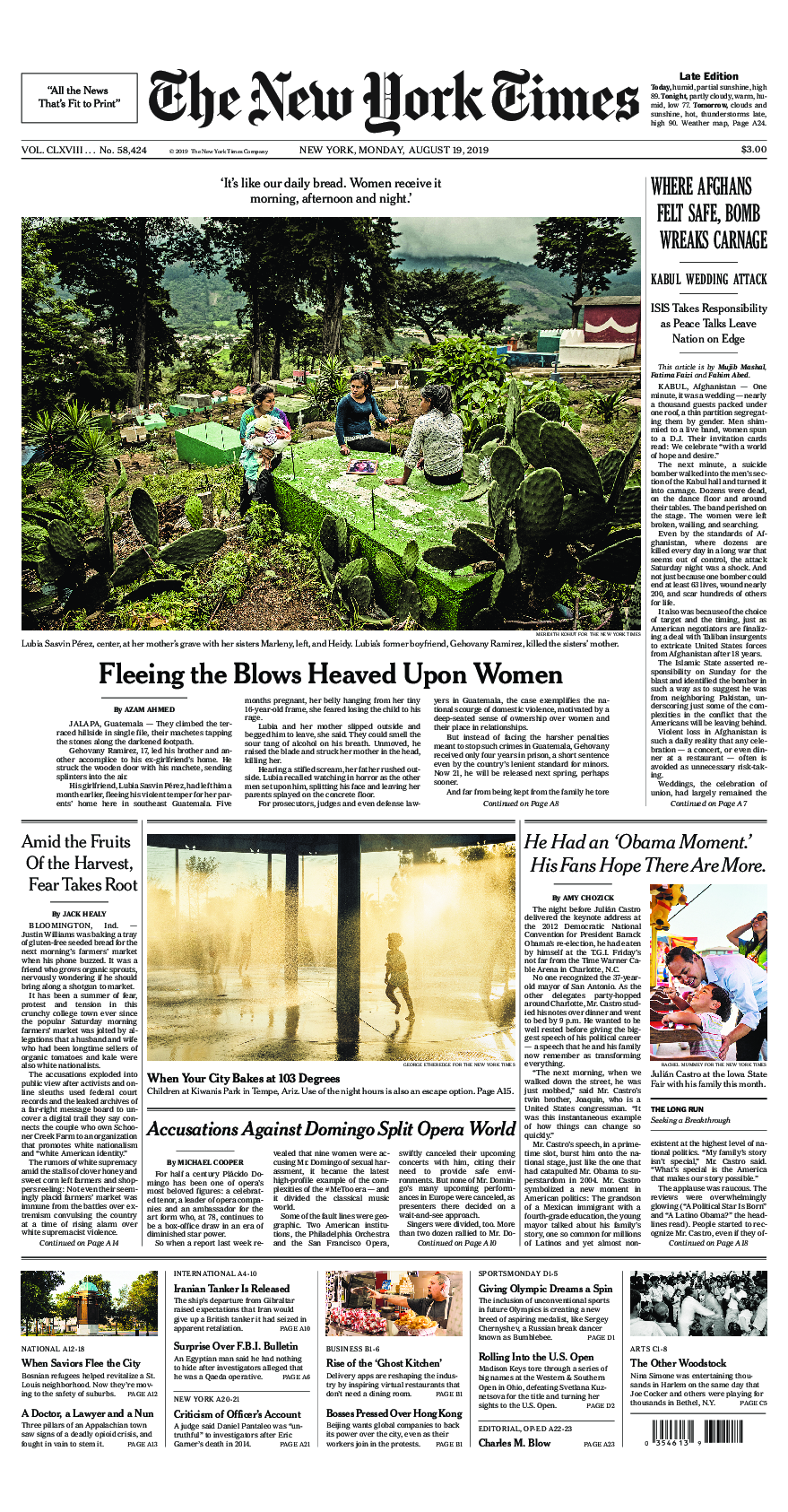 Prima-pagina-New-York-Times-del-2019-08-19