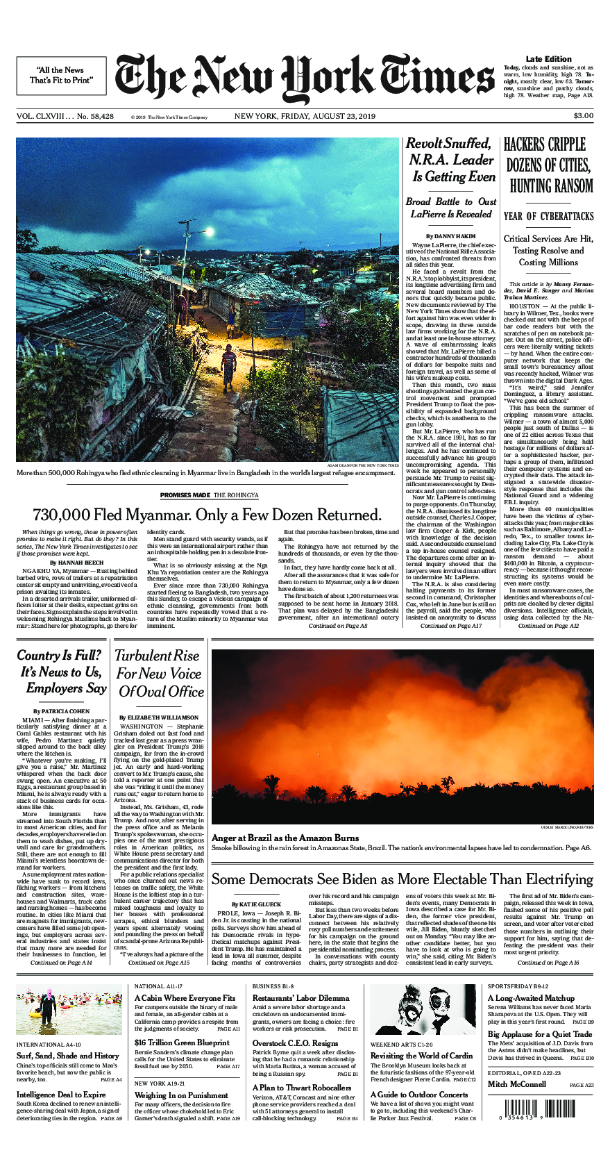 Prima-pagina-New-York-Times-del-2019-08-23