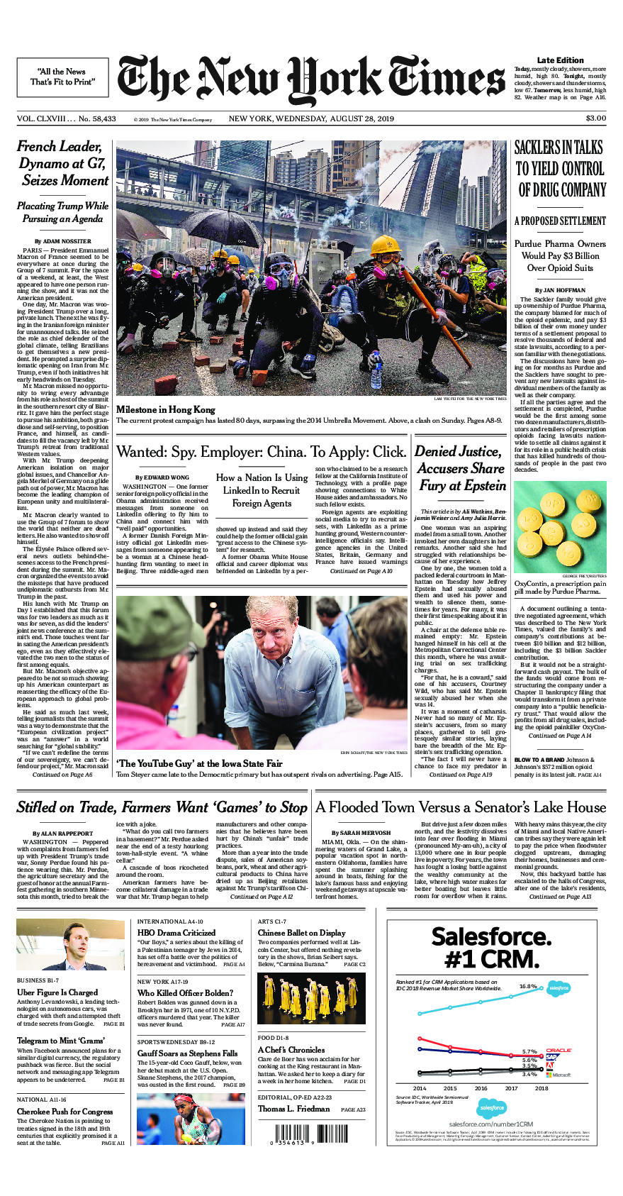 Prima-pagina-New-York-Times-del-2019-08-28