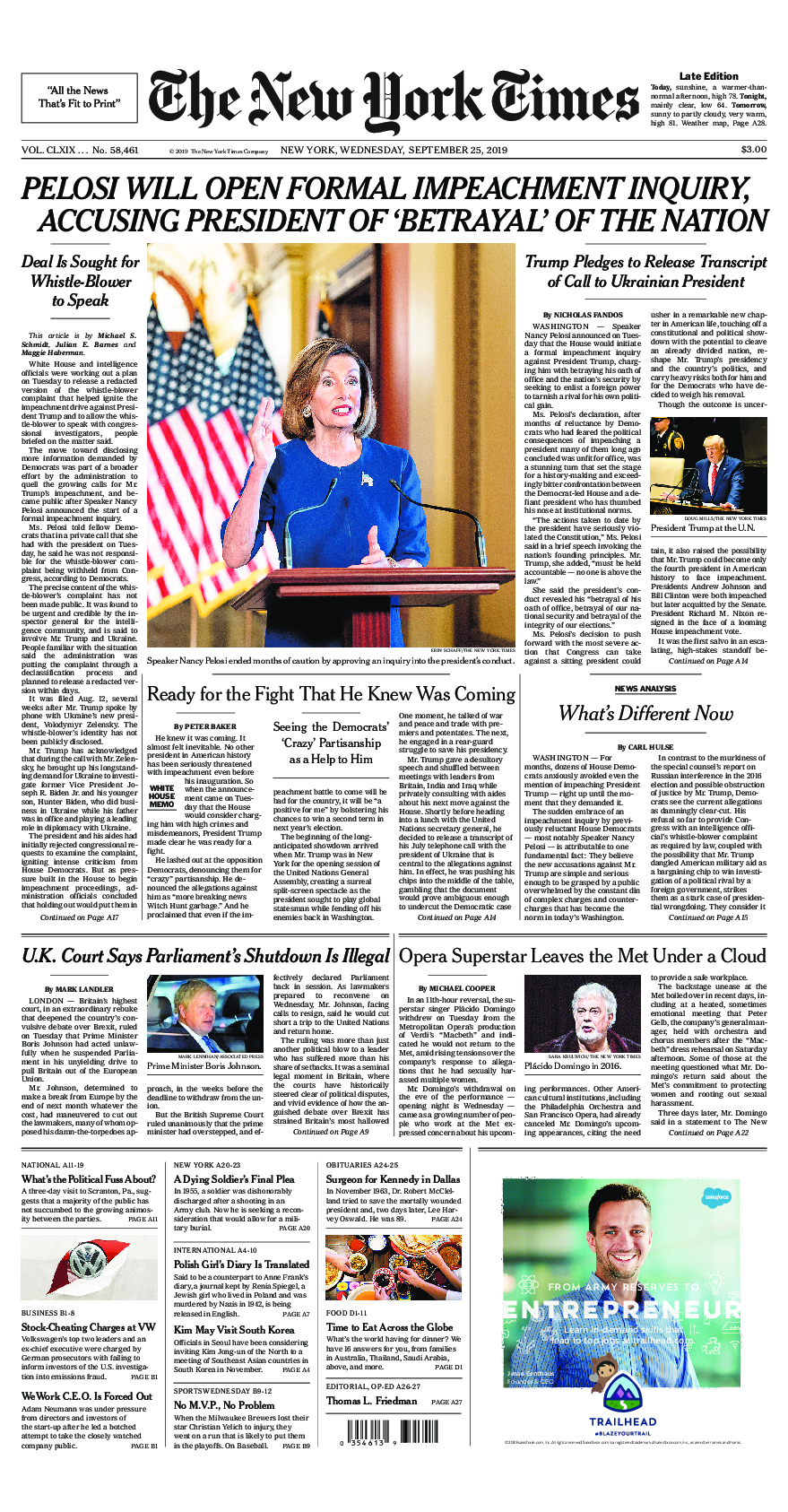 Prima-pagina-New-York-Times-del-2019-09-25