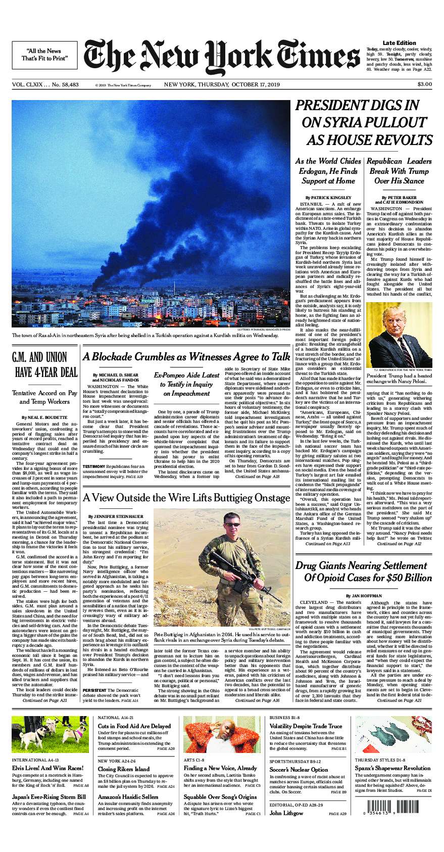 Prima-pagina-New-York-Times-del-2019-10-17