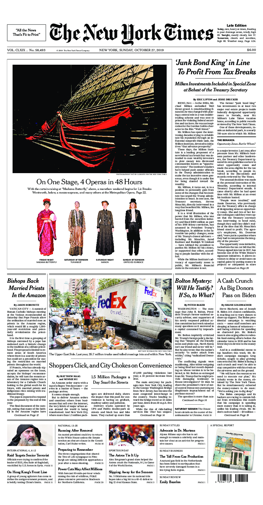 Prima-pagina-New-York-Times-del-2019-10-27