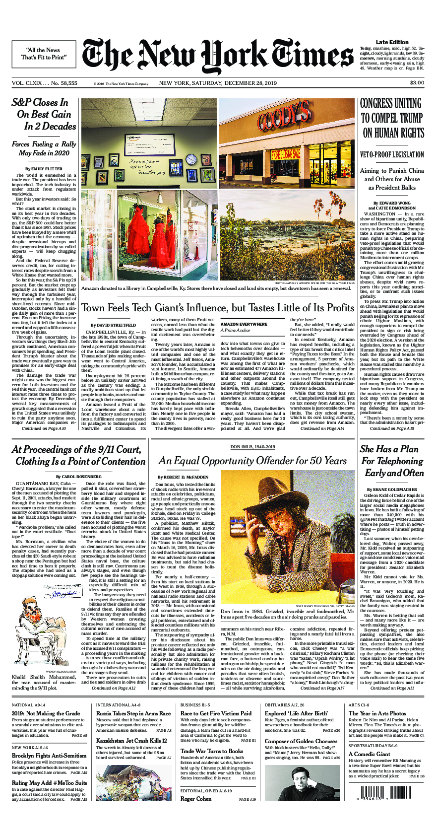 Prima-pagina-New-York-Times-del-2019-12-28