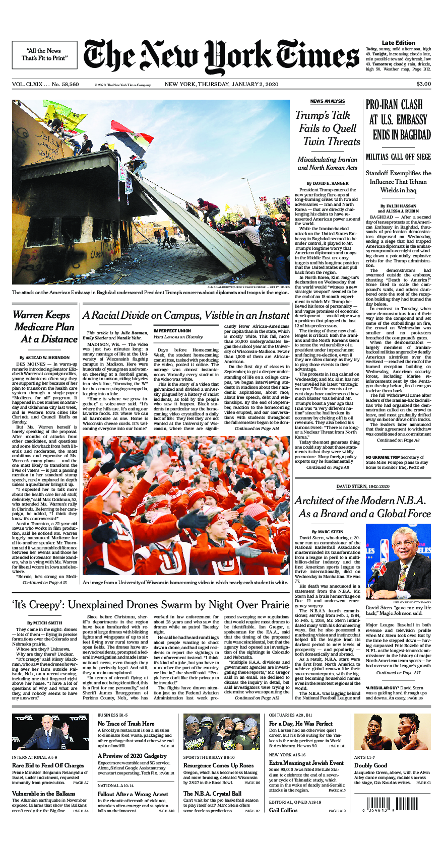 Prima-pagina-New-York-Times-del-2020-01-02