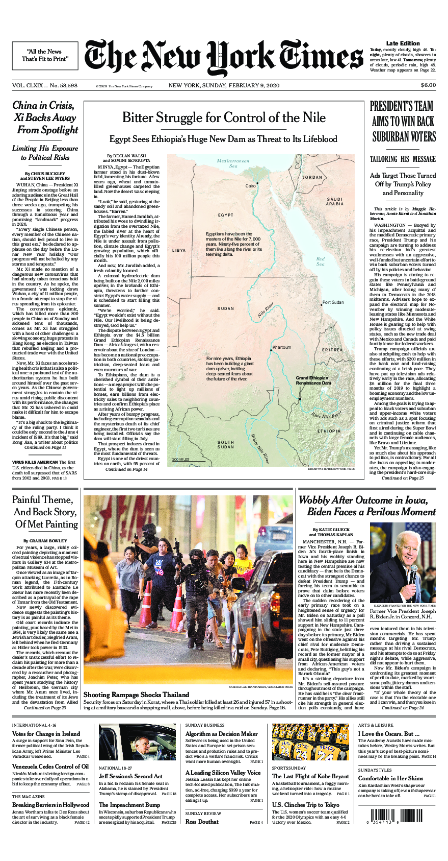 Prima-pagina-New-York-Times-del-2020-02-09