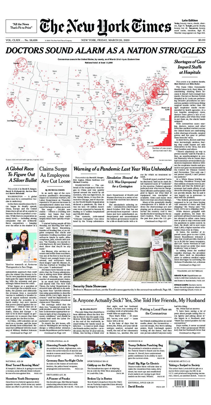 Prima-pagina-New-York-Times-del-2020-03-20