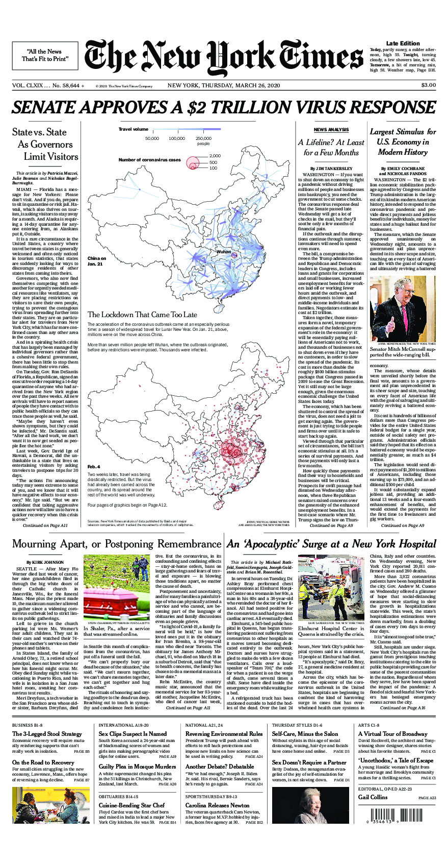 Prima-pagina-New-York-Times-del-2020-03-26