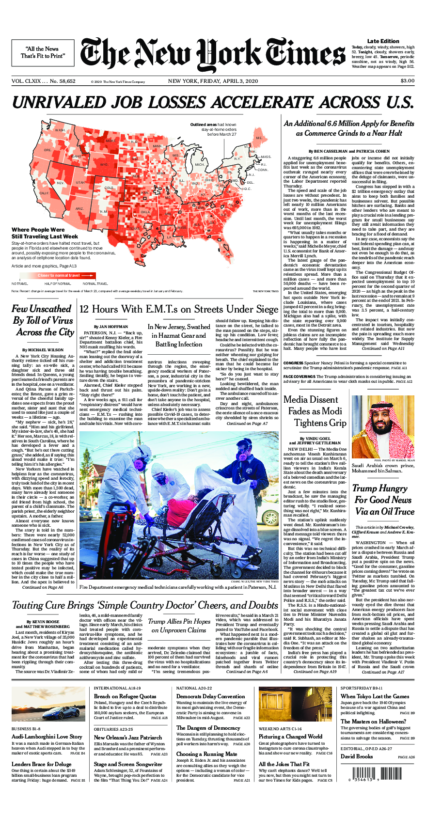 Prima-pagina-New-York-Times-del-2020-04-03