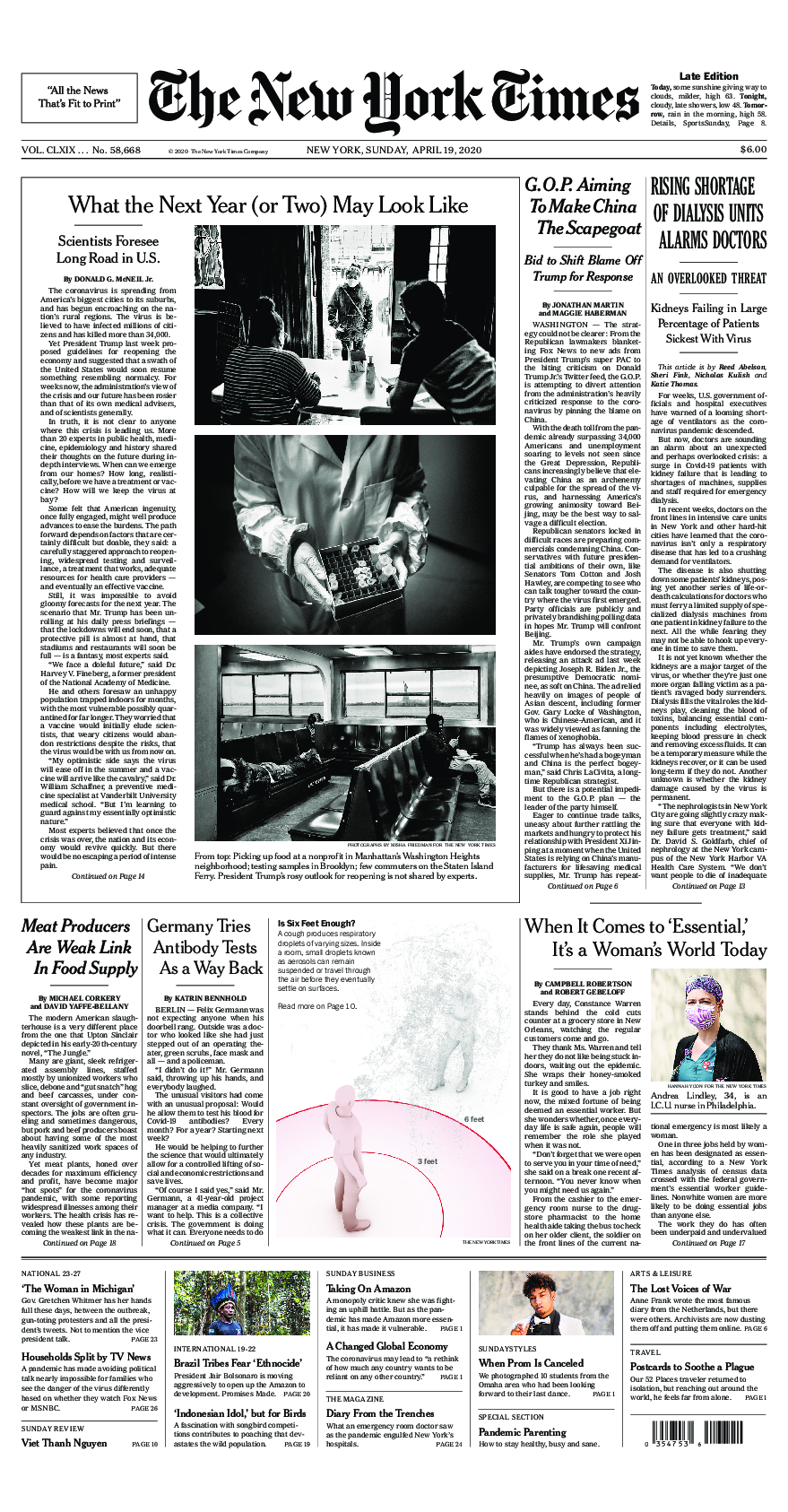 Prima-pagina-New-York-Times-del-2020-04-19