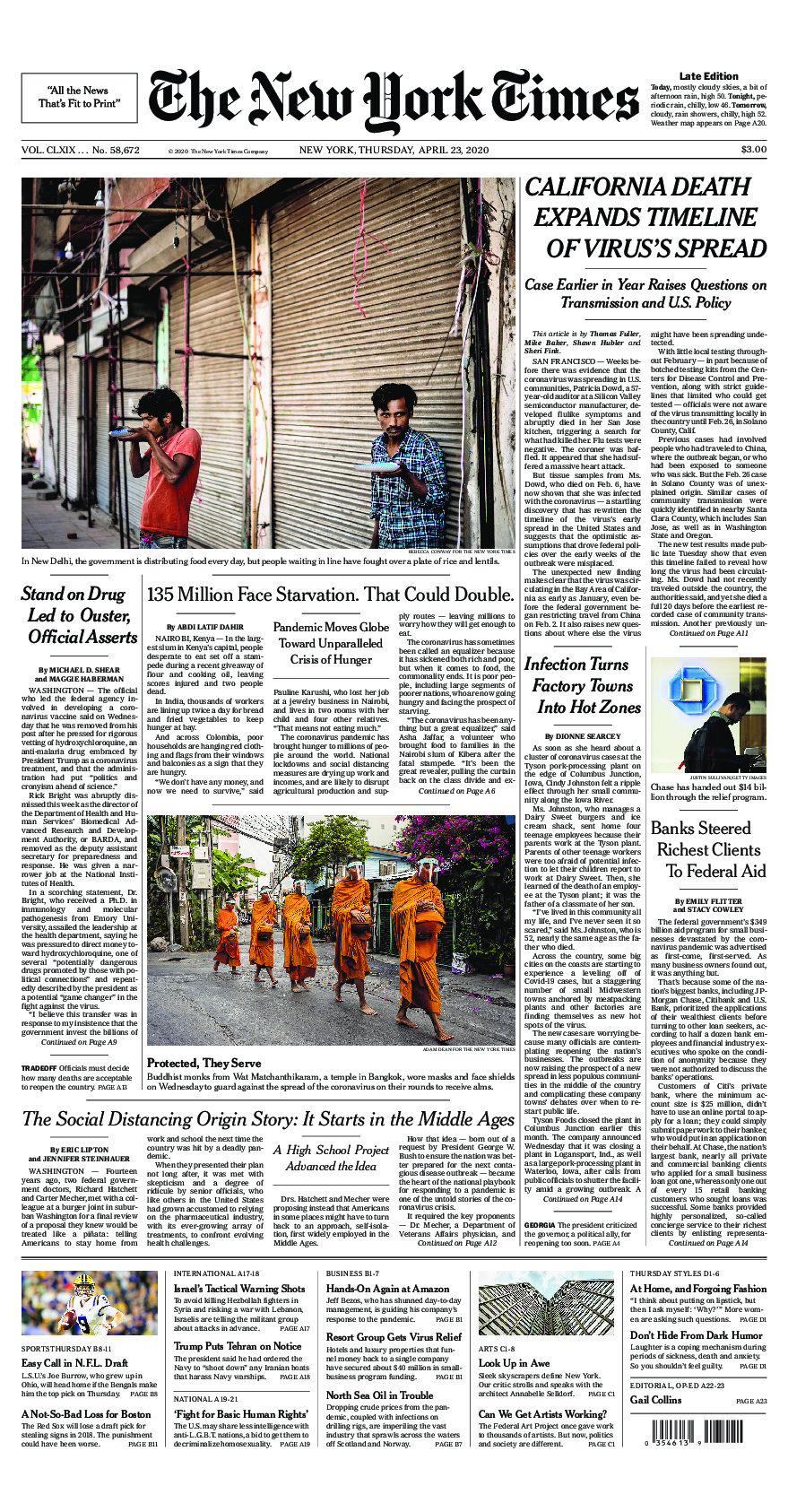 Prima-pagina-New-York-Times-del-2020-04-23