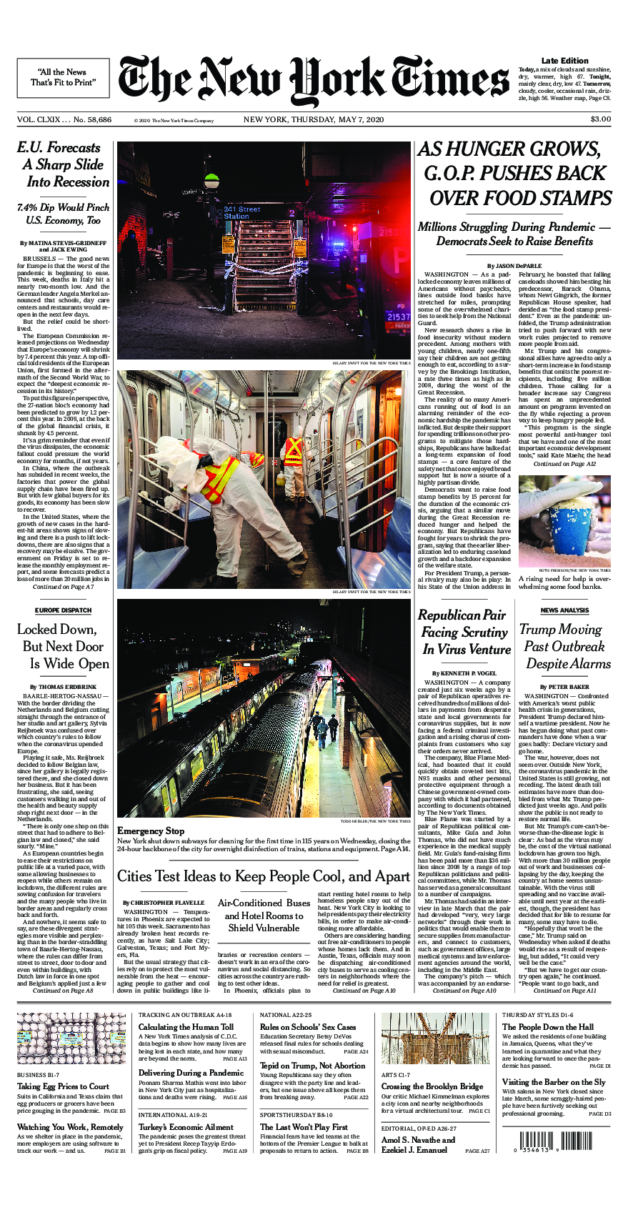 Prima-pagina-New-York-Times-del-2020-05-07