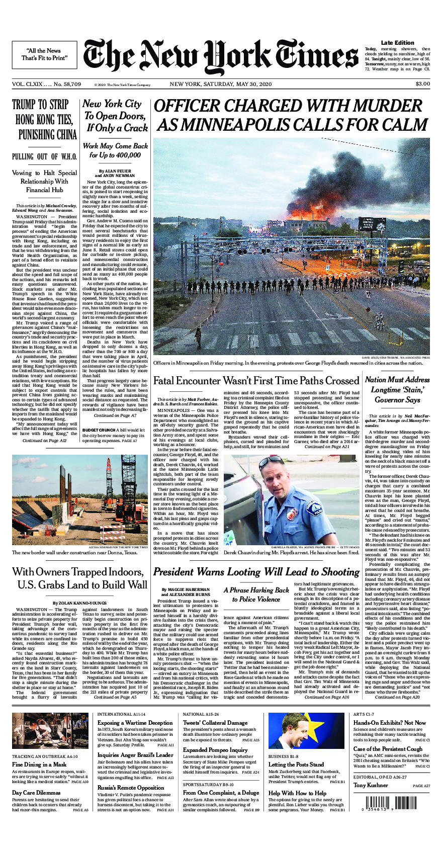 Prima-pagina-New-York-Times-del-2020-05-30