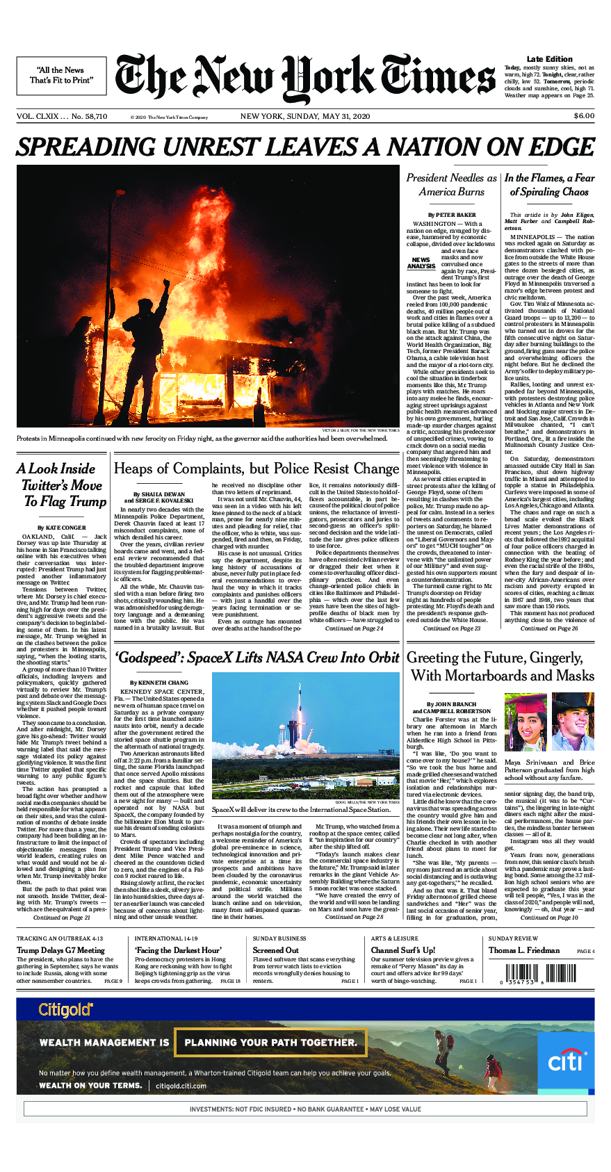 Prima-pagina-New-York-Times-del-2020-05-31