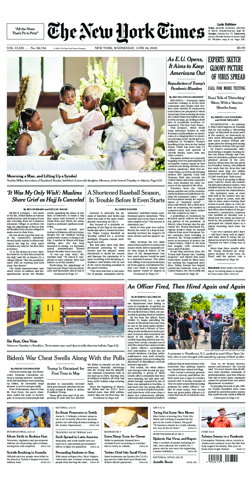 Prima-pagina-New-York-Times-del-2020-06-24