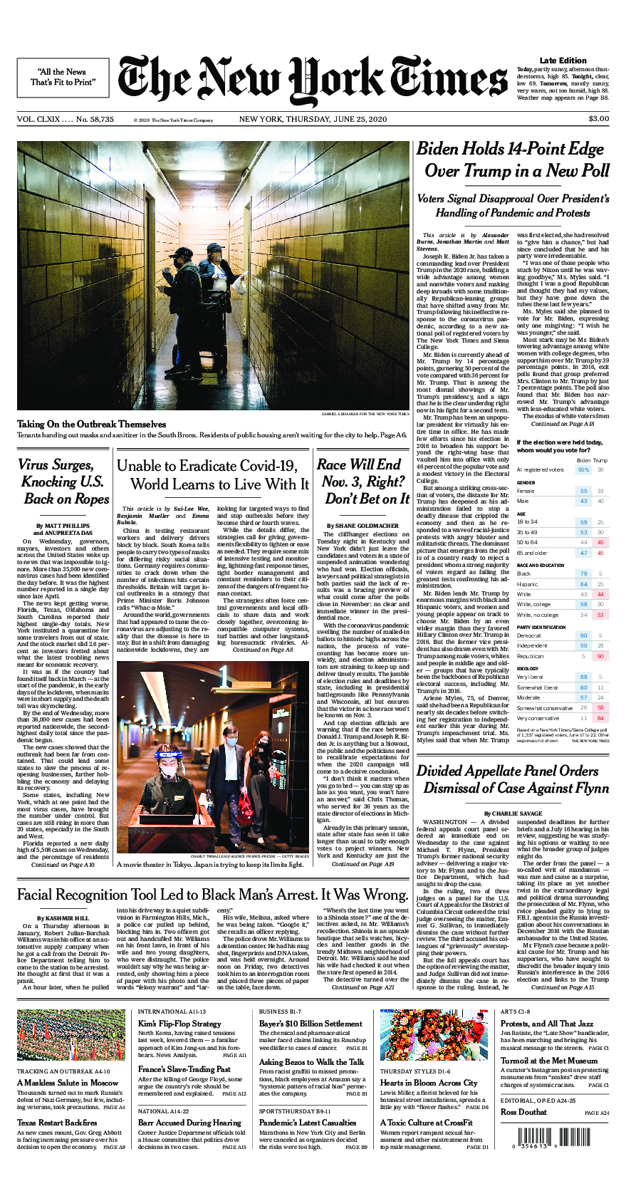 Prima-pagina-New-York-Times-del-2020-06-25