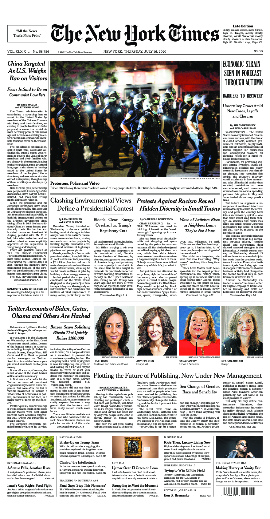 Prima-pagina-New-York-Times-del-2020-07-16