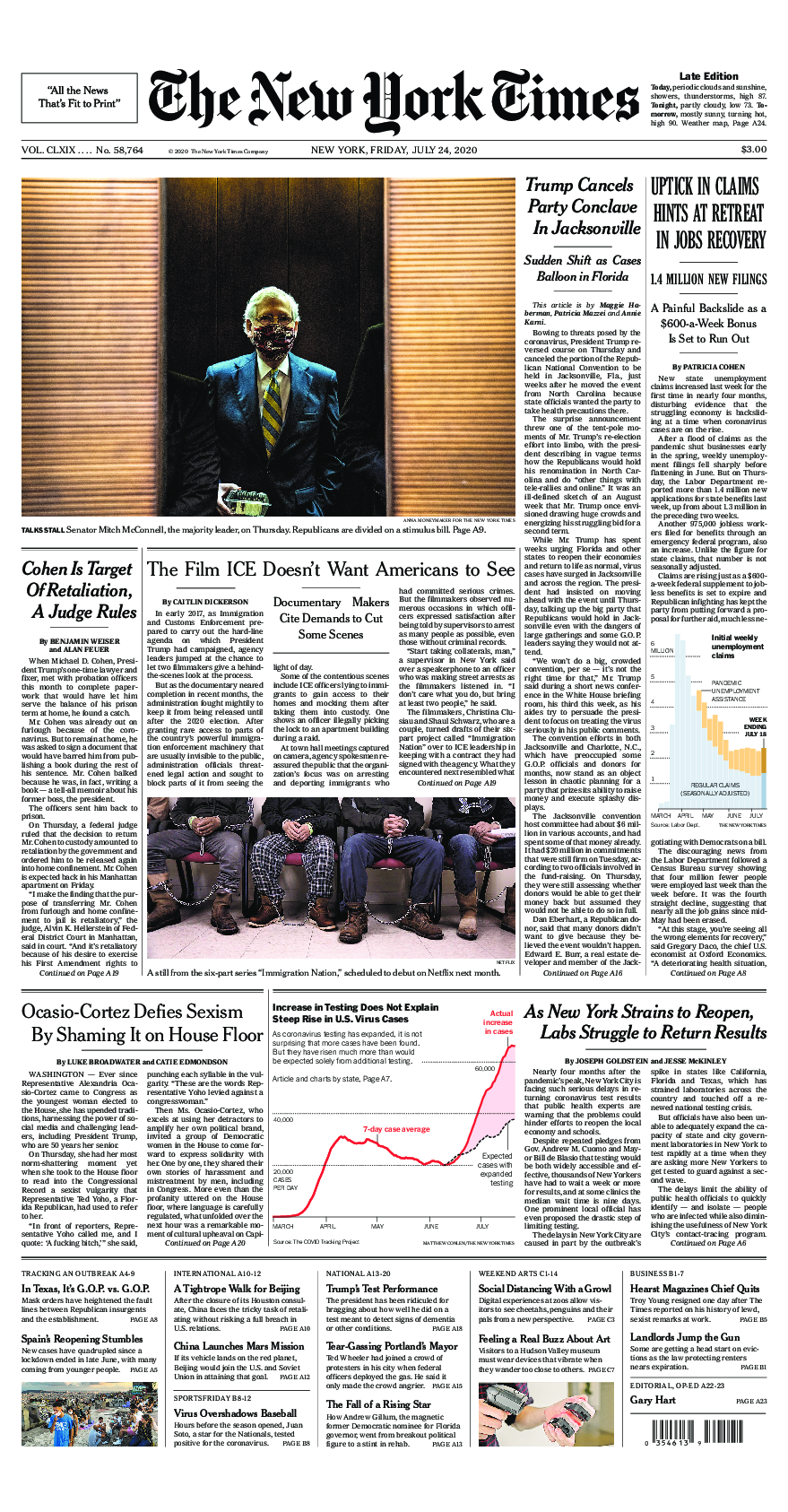 Prima-pagina-New-York-Times-del-2020-07-24