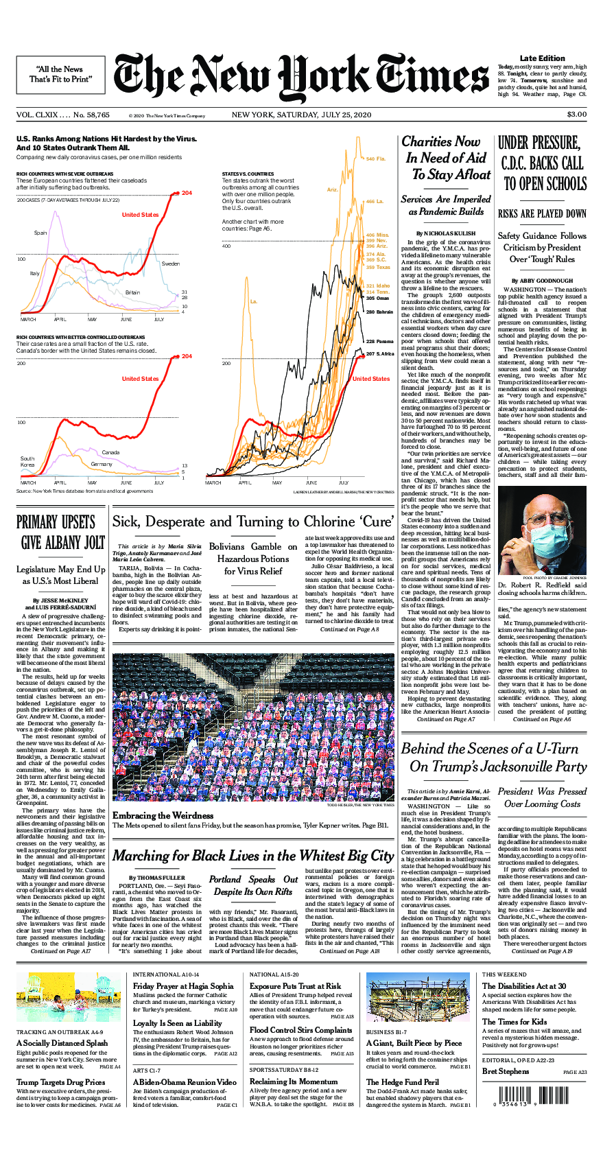 Prima-pagina-New-York-Times-del-2020-07-25