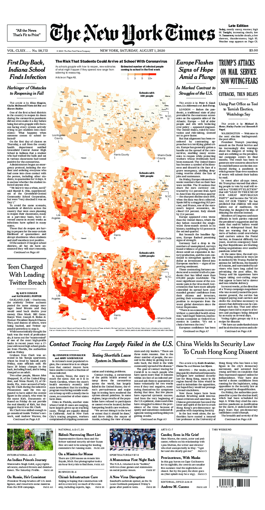 Prima-pagina-New-York-Times-del-2020-08-01