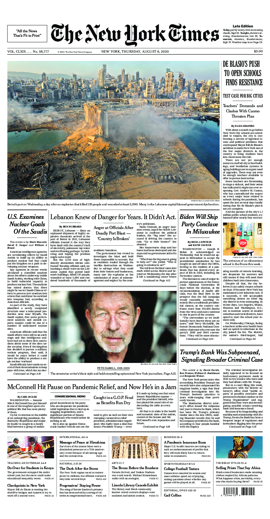 Prima-pagina-New-York-Times-del-2020-08-06