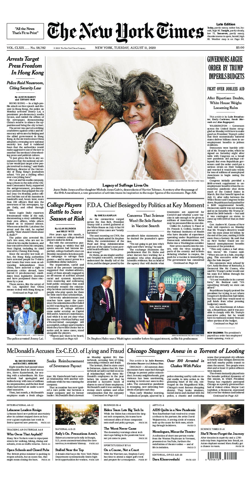 Prima-pagina-New-York-Times-del-2020-08-11