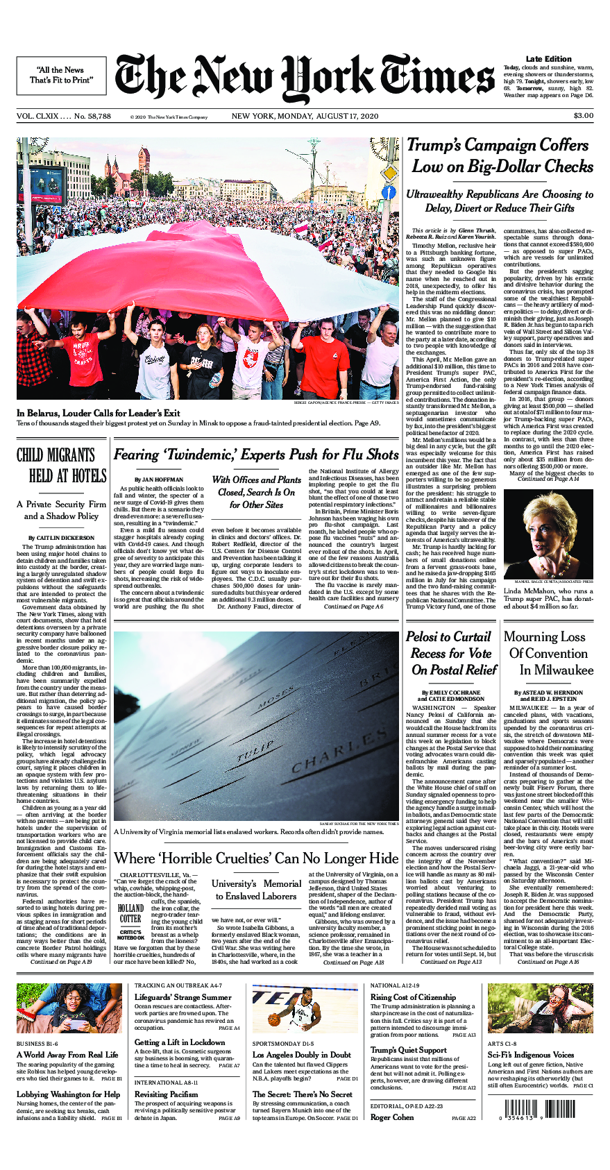 Prima-pagina-New-York-Times-del-2020-08-17