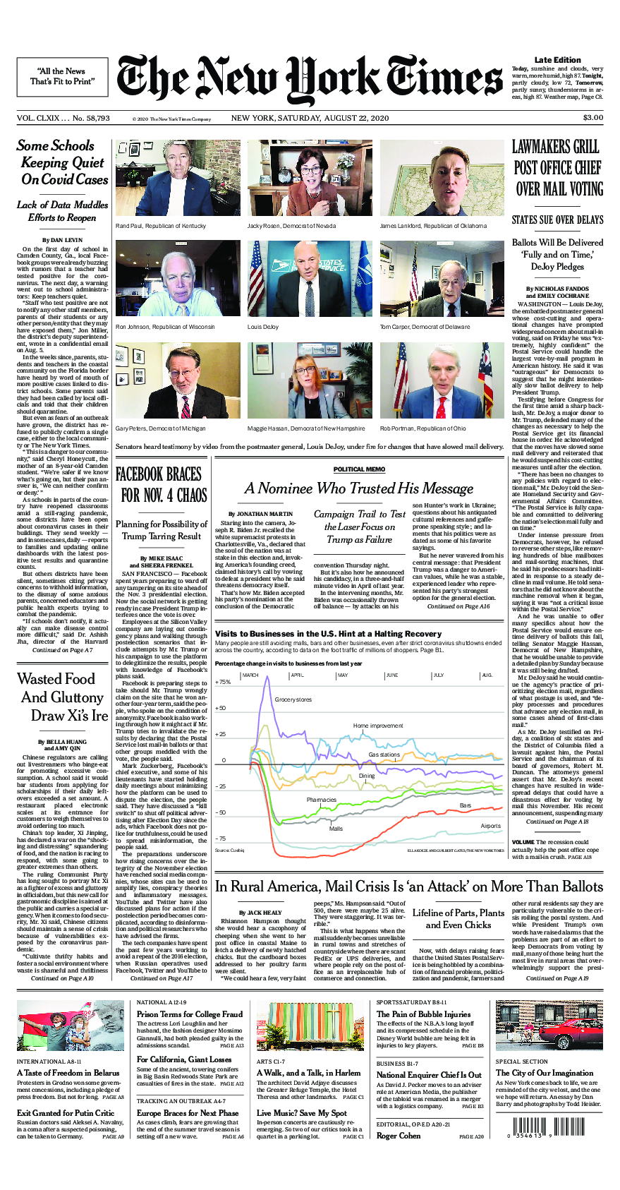 Prima-pagina-New-York-Times-del-2020-08-22