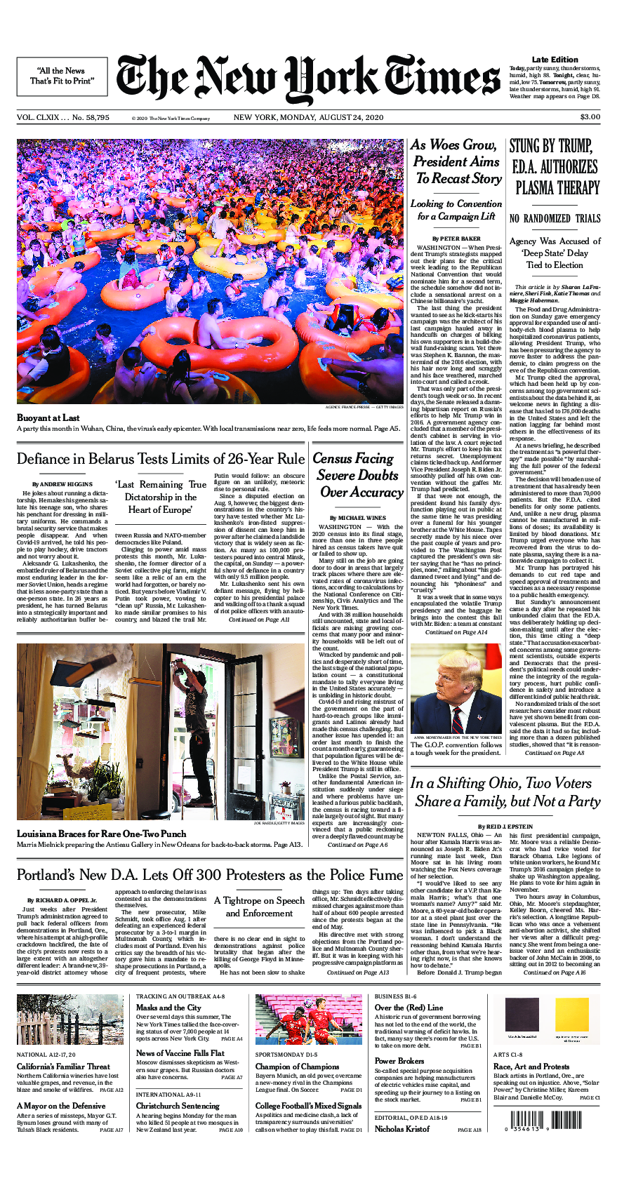 Prima-pagina-New-York-Times-del-2020-08-24