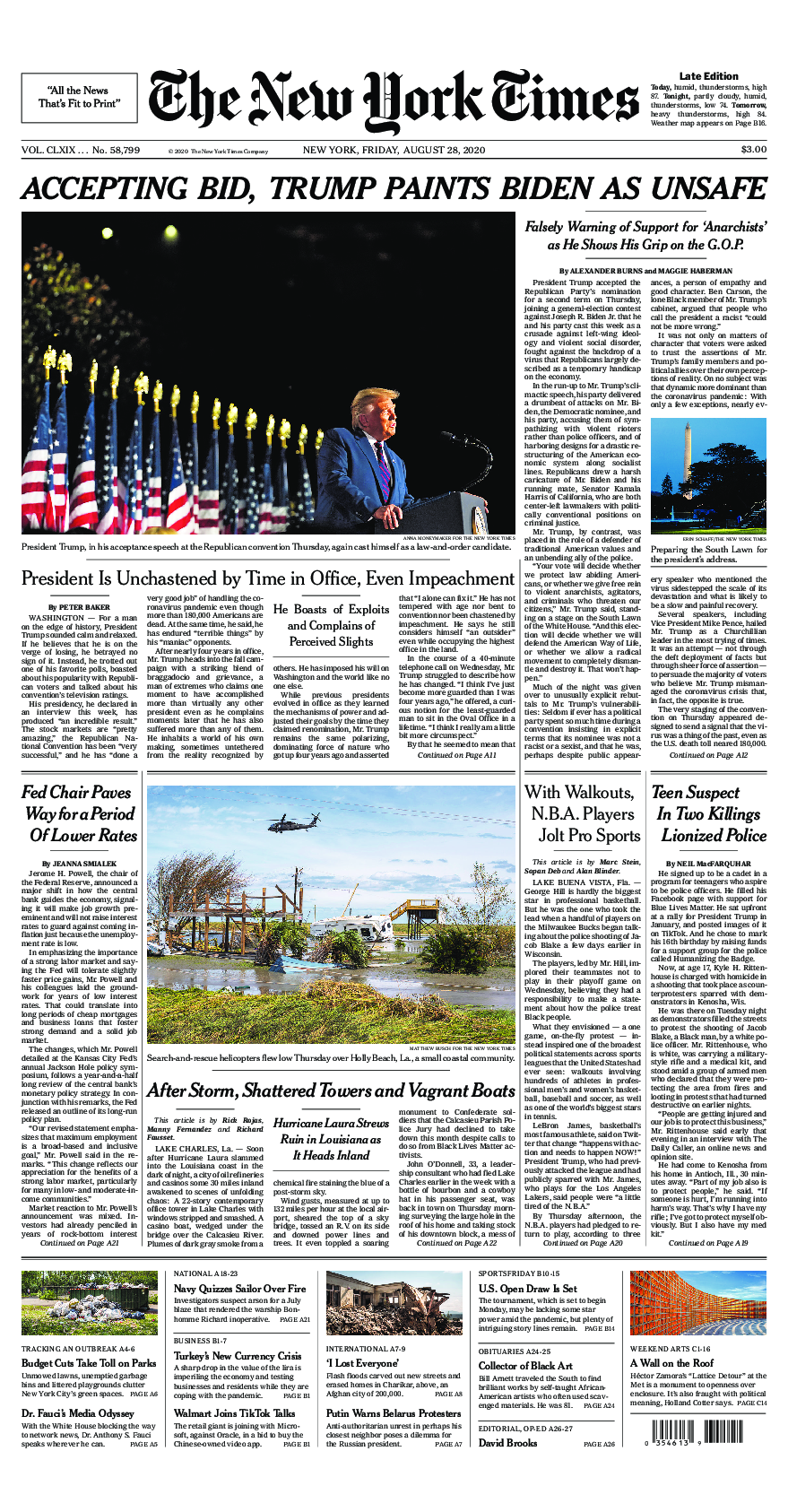 Prima-pagina-New-York-Times-del-2020-08-28