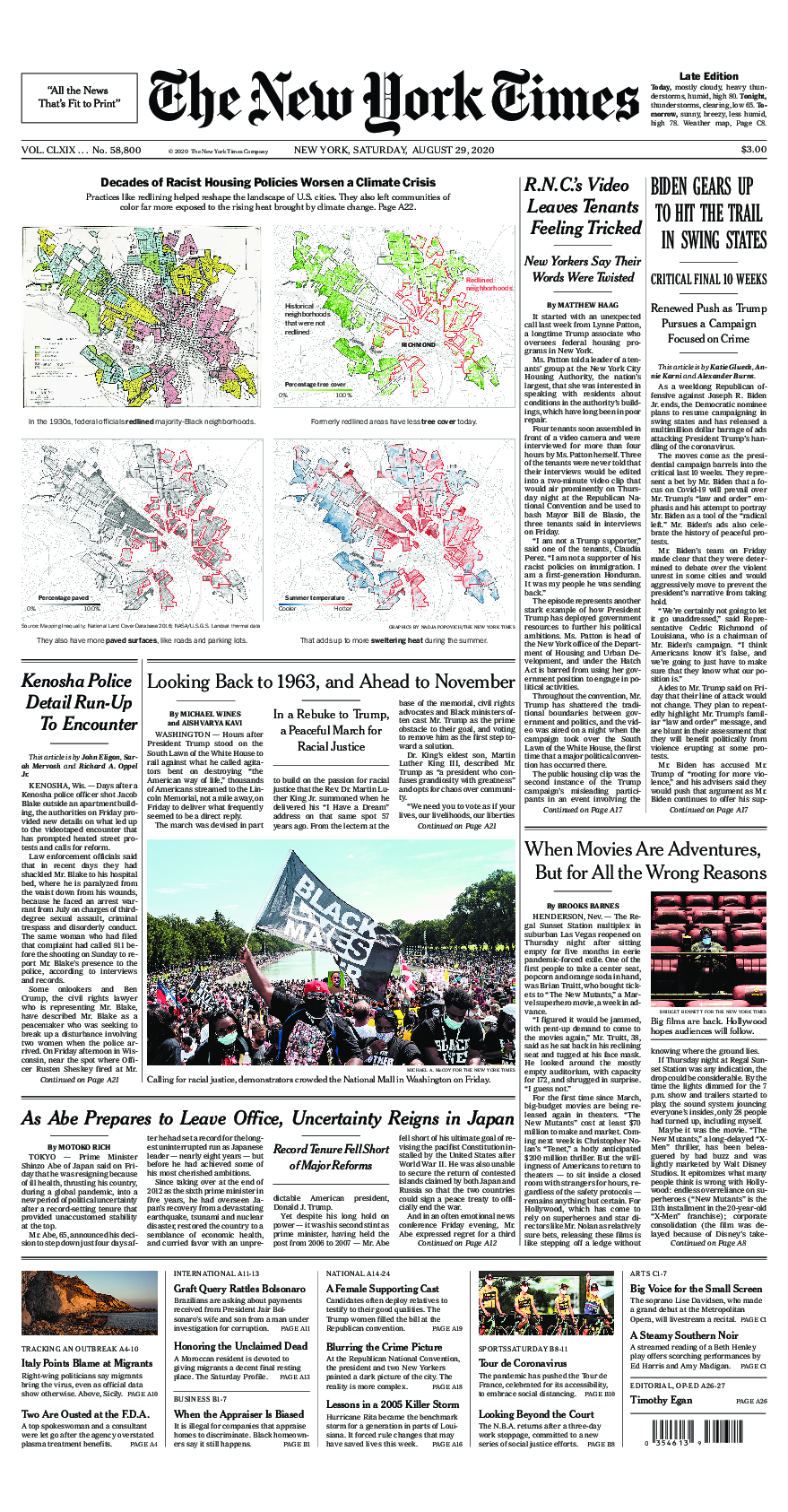 Prima-pagina-New-York-Times-del-2020-08-29