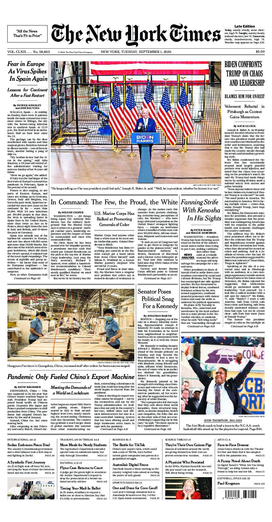 Prima-pagina-New-York-Times-del-2020-09-01