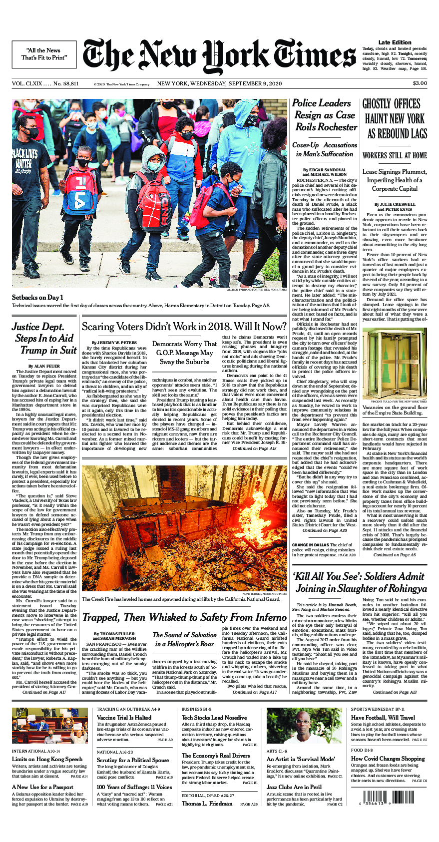 Prima-pagina-New-York-Times-del-2020-09-09