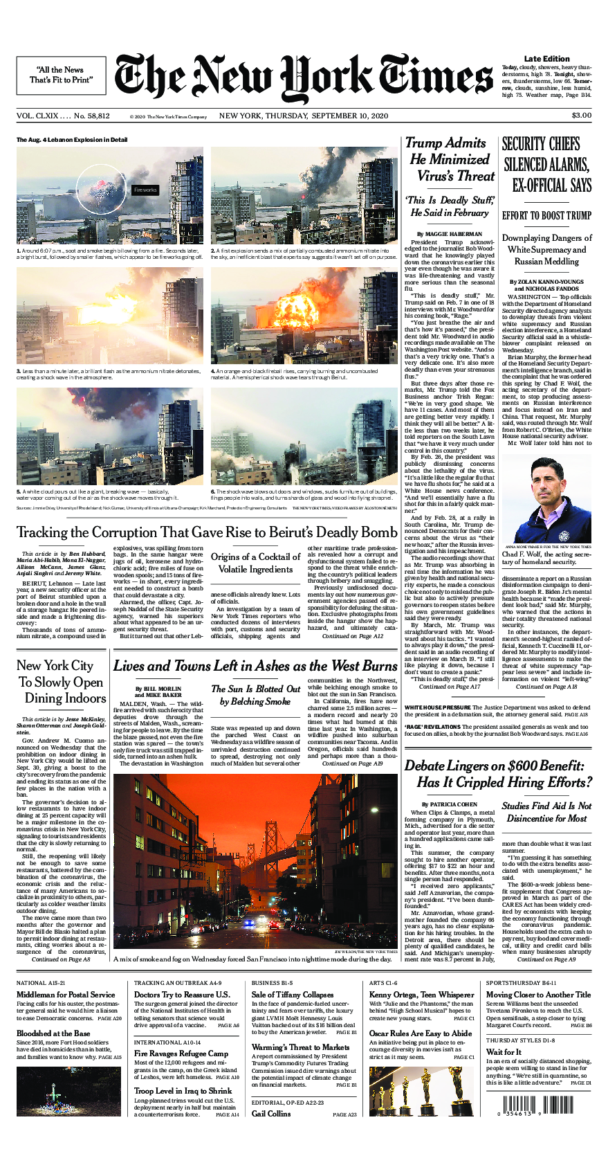 Prima-pagina-New-York-Times-del-2020-09-10