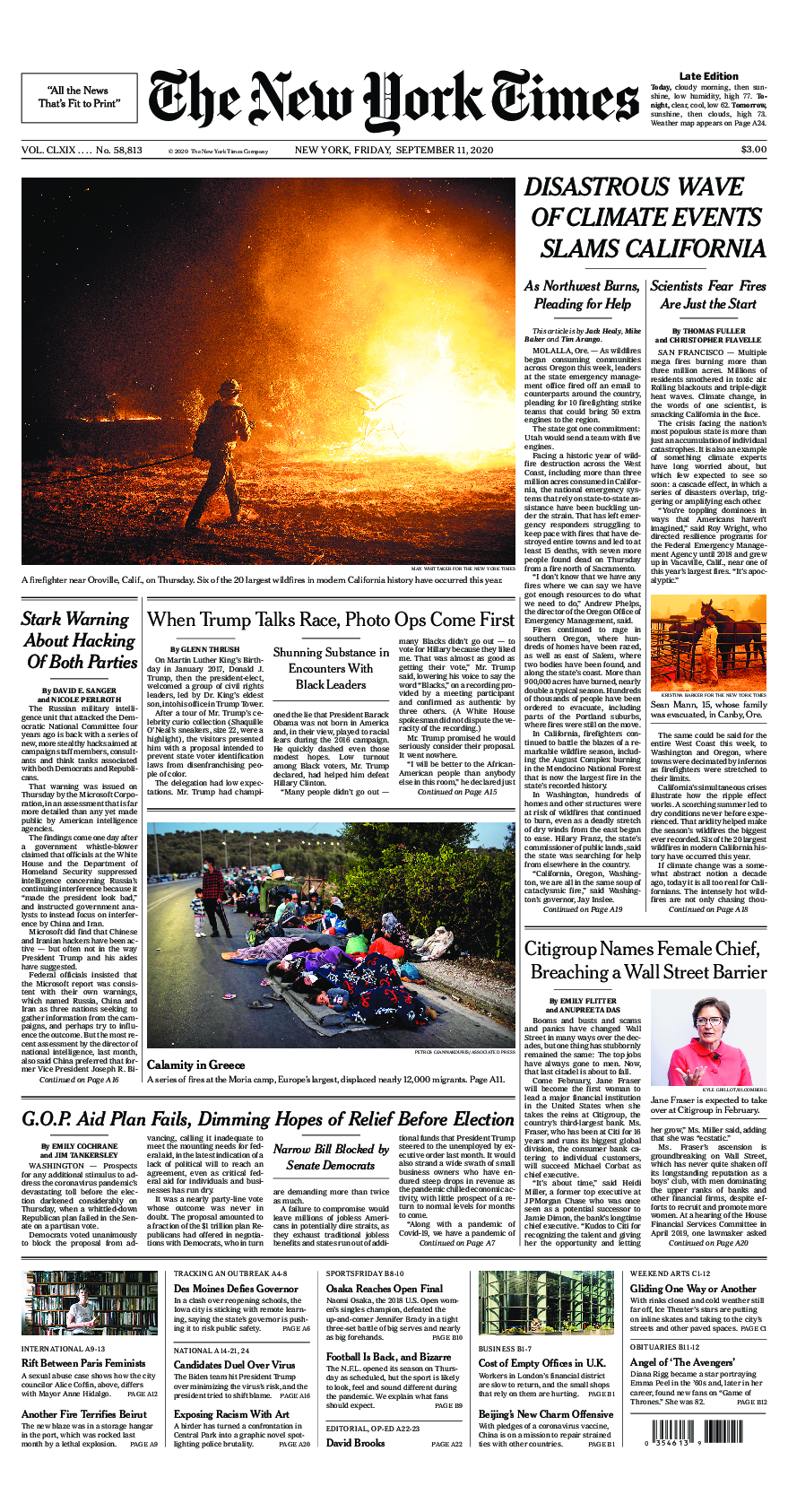 Prima-pagina-New-York-Times-del-2020-09-11