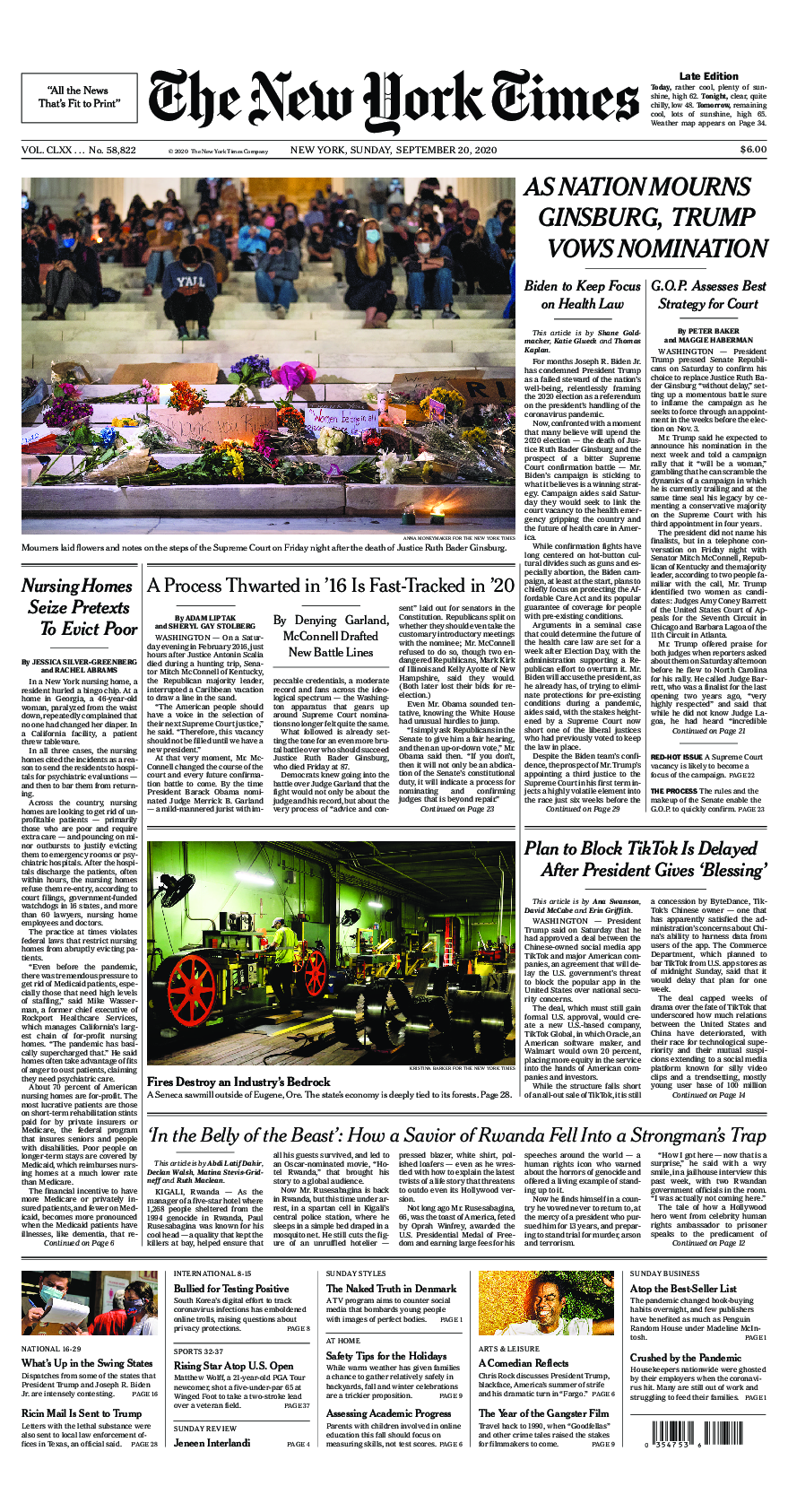 Prima-pagina-New-York-Times-del-2020-09-20