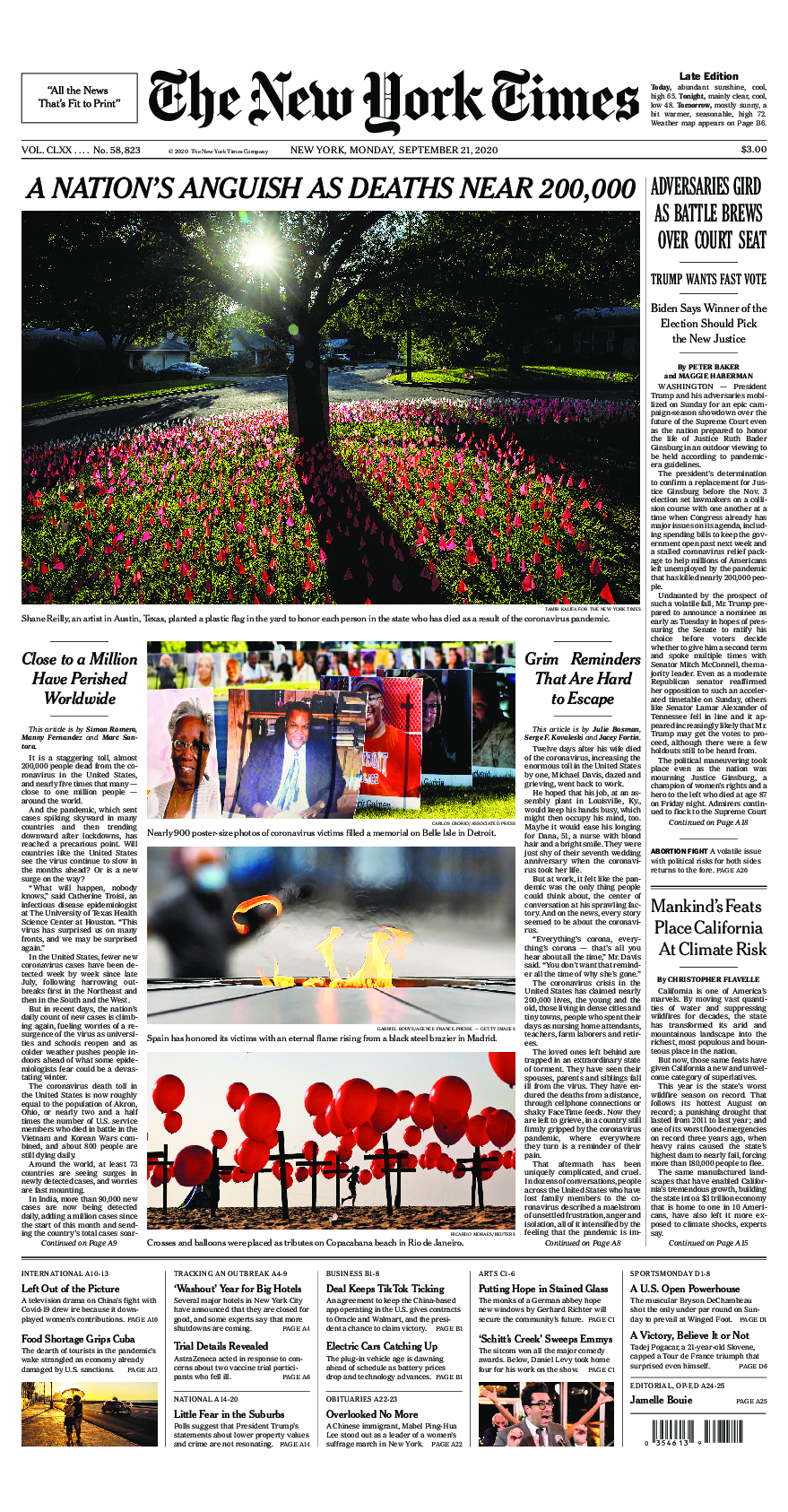 Prima-pagina-New-York-Times-del-2020-09-21