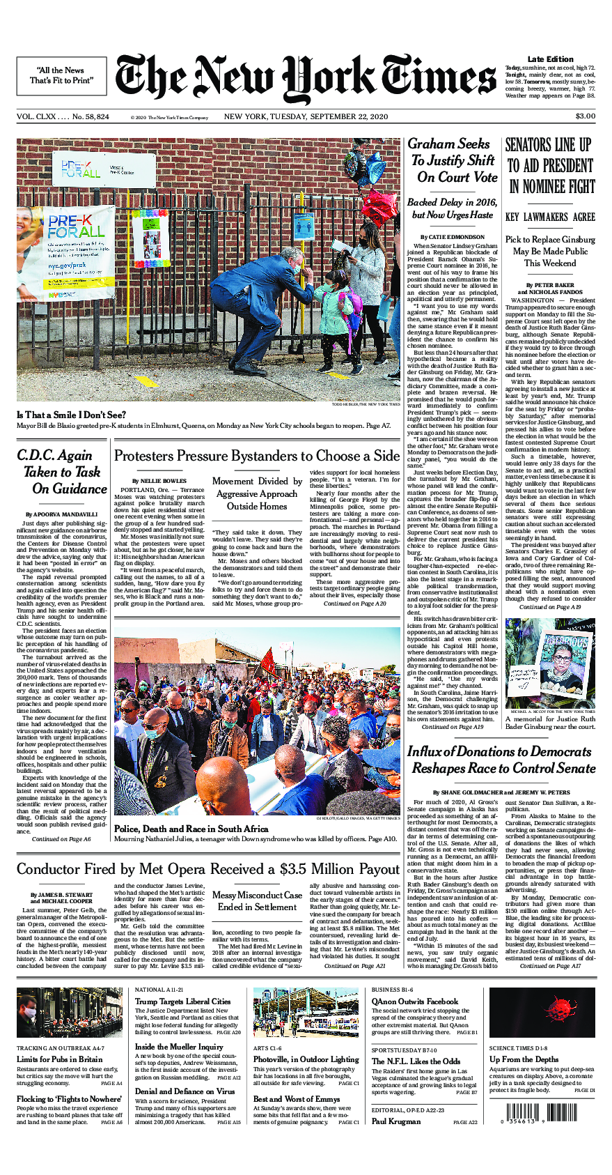 Prima-pagina-New-York-Times-del-2020-09-22