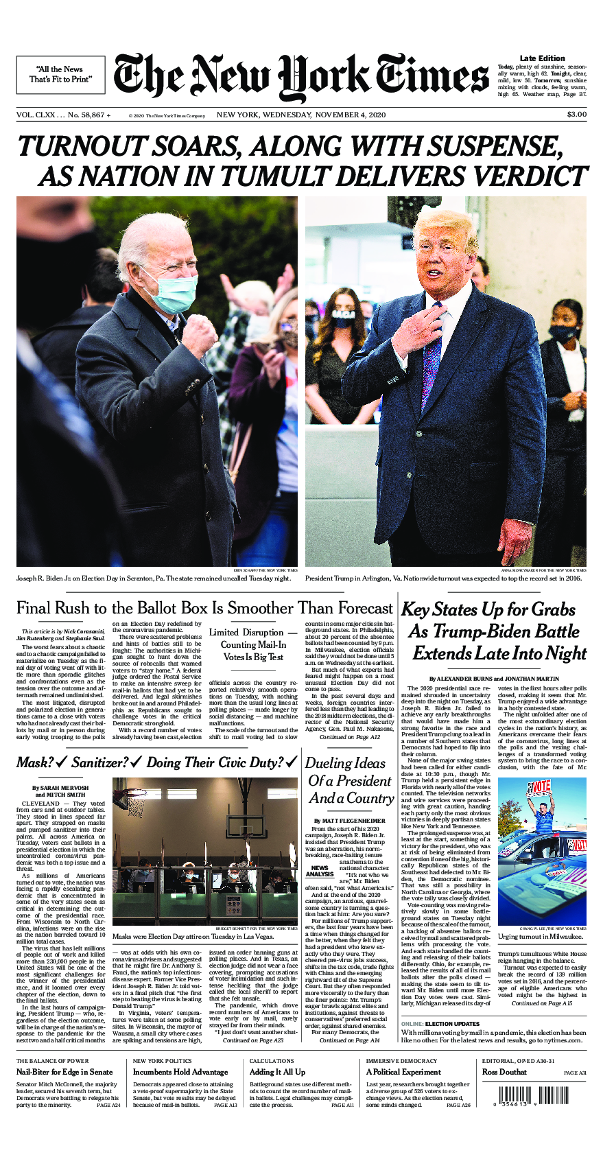 Prima-pagina-New-York-Times-del-2020-11-04